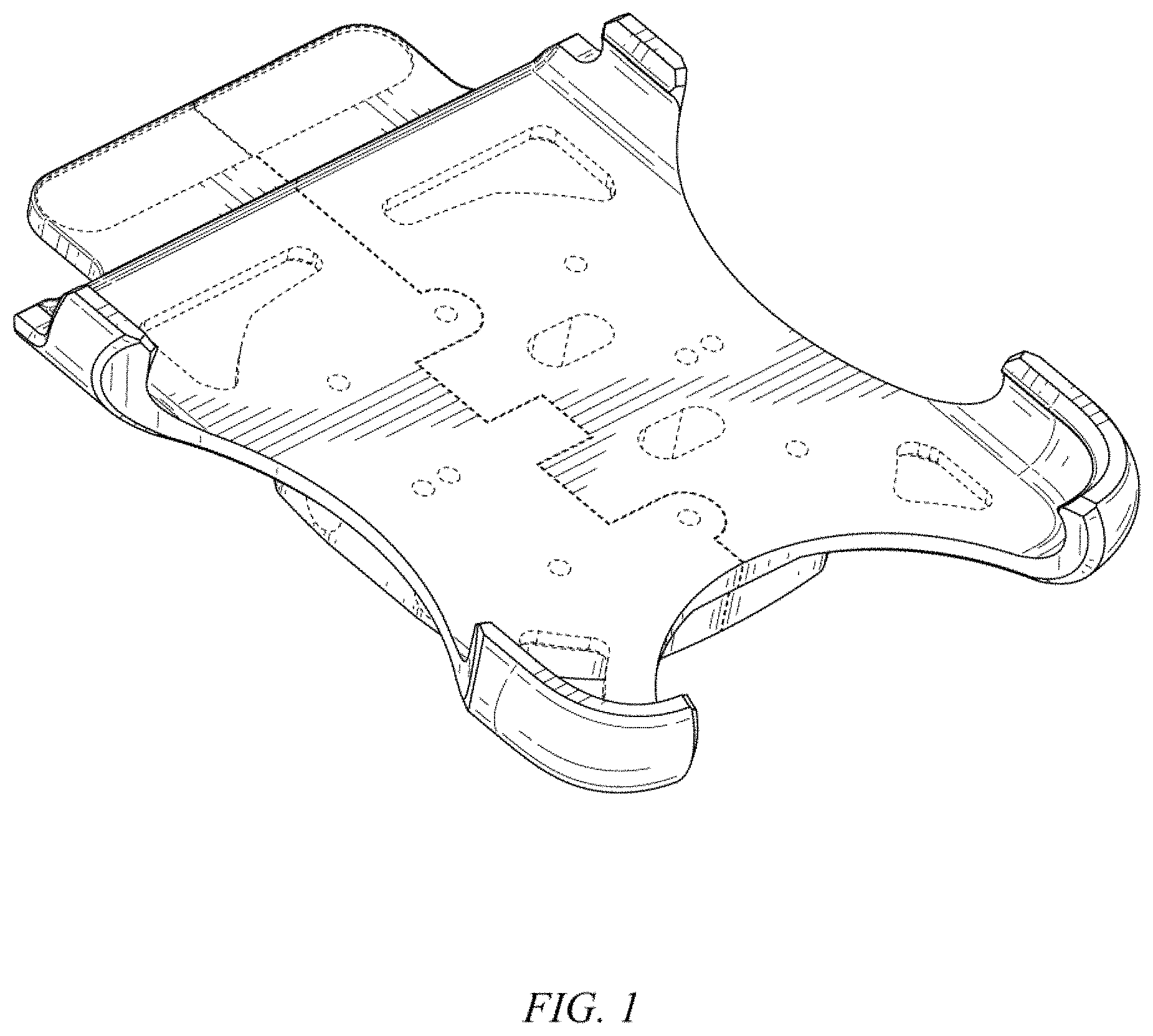 Patent USD1001119 — Anti-theft bracket for a foldable gadget — Figure 1