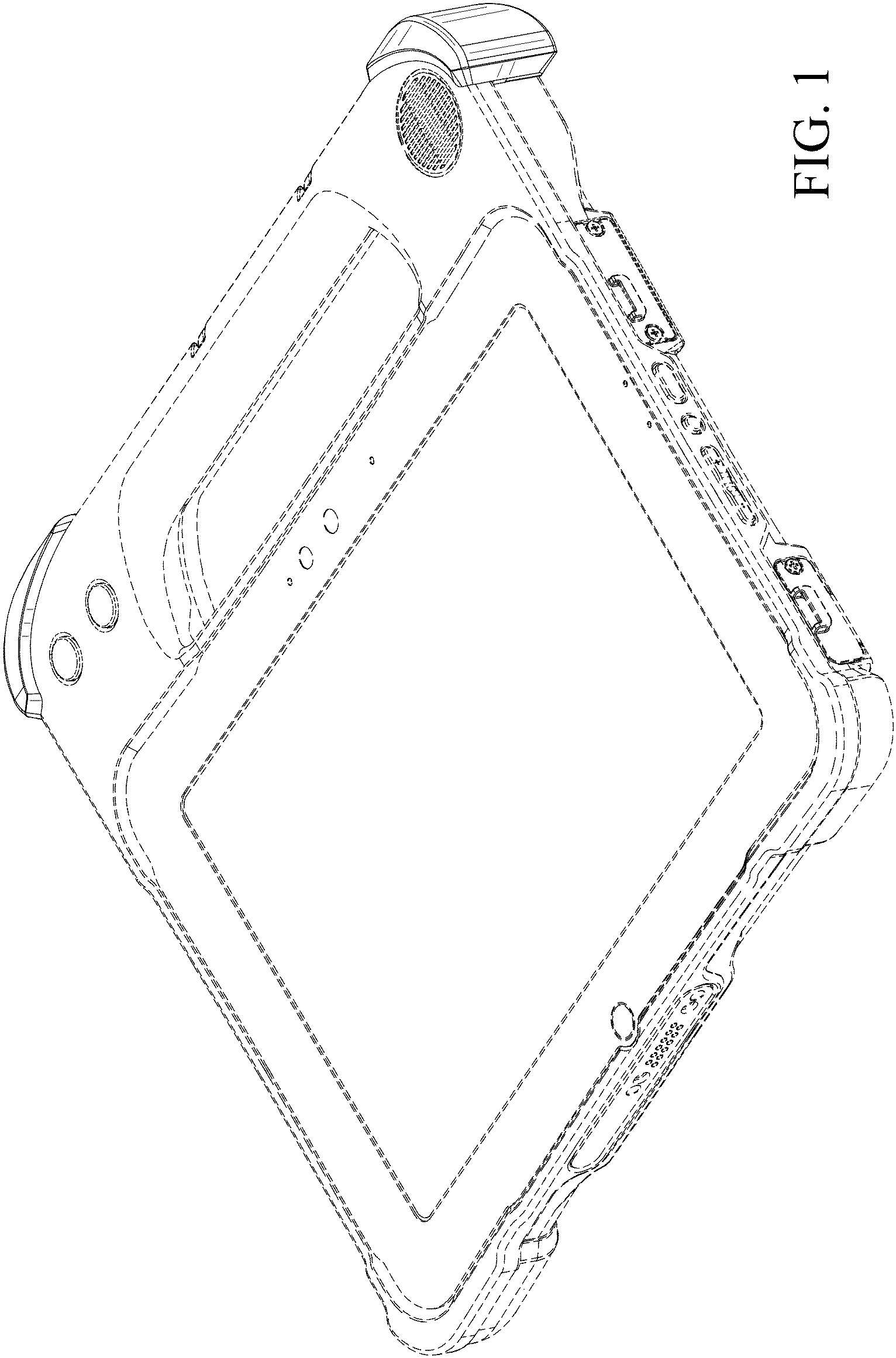 Patent USD1001122 Figure 1 – Mobile computing device