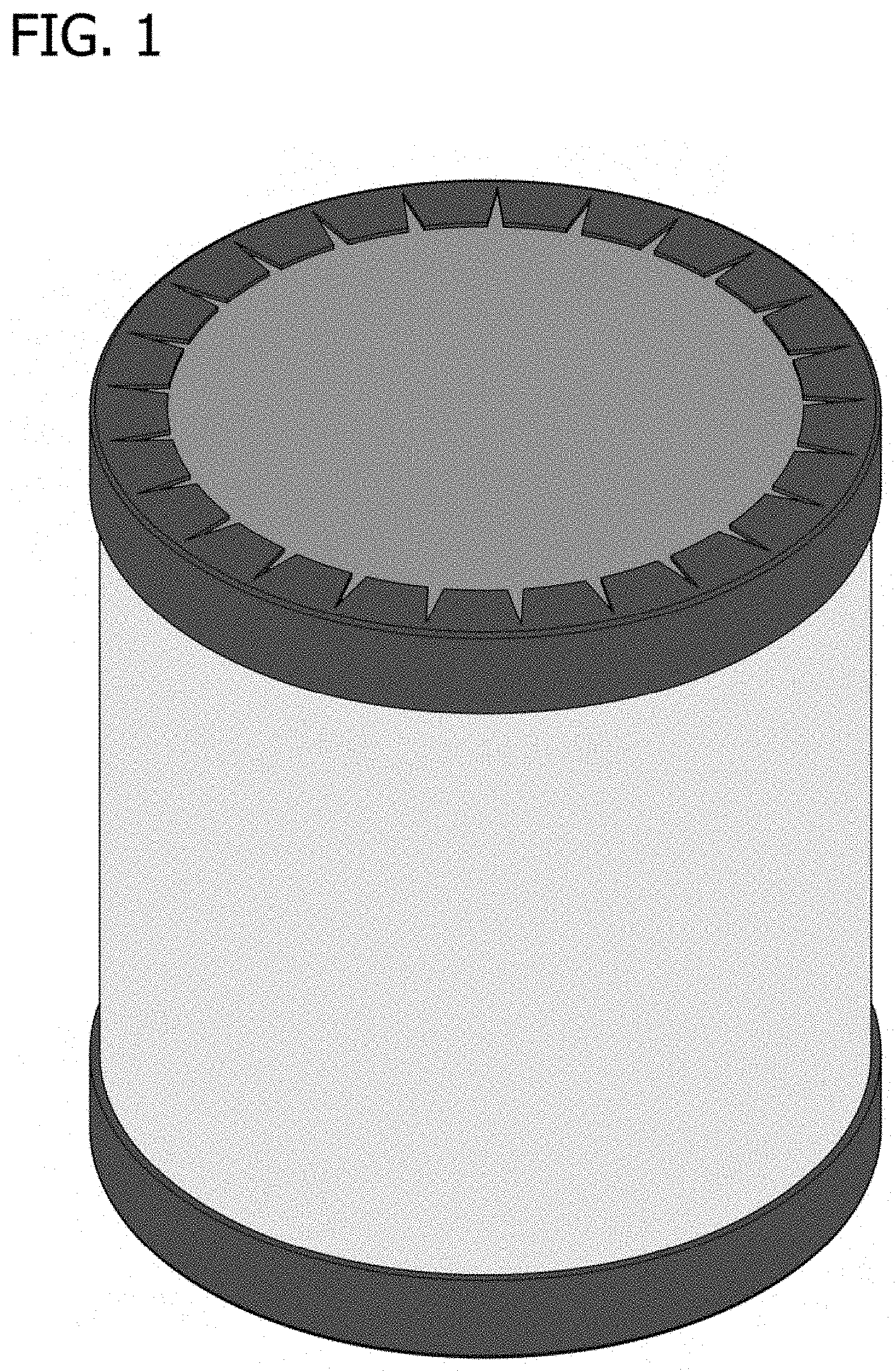 Patent USD1001137 Figure 1 – Film roll with edge protectors