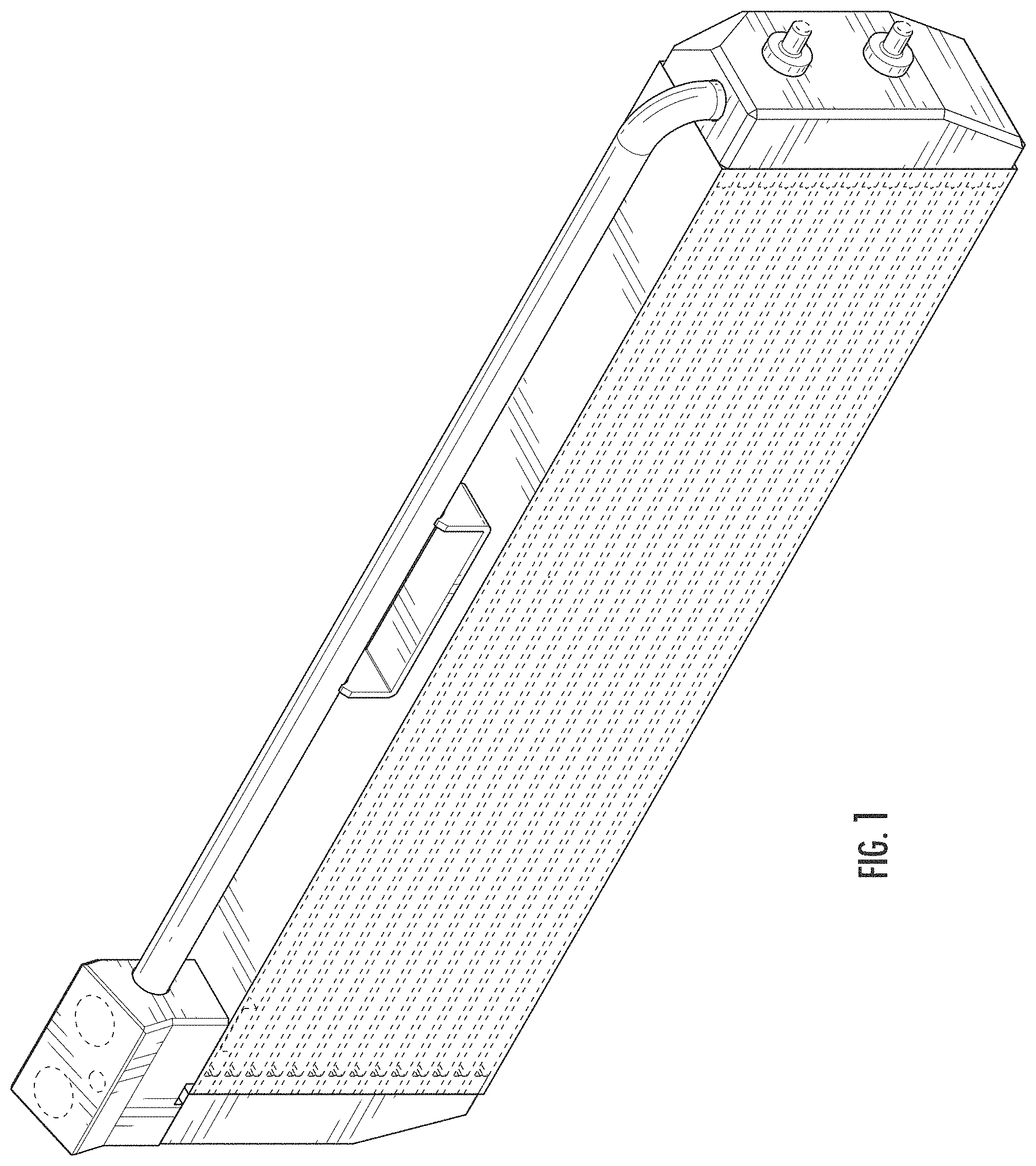 Patent USD1001159 — Automotive oil cooler — Figure 1