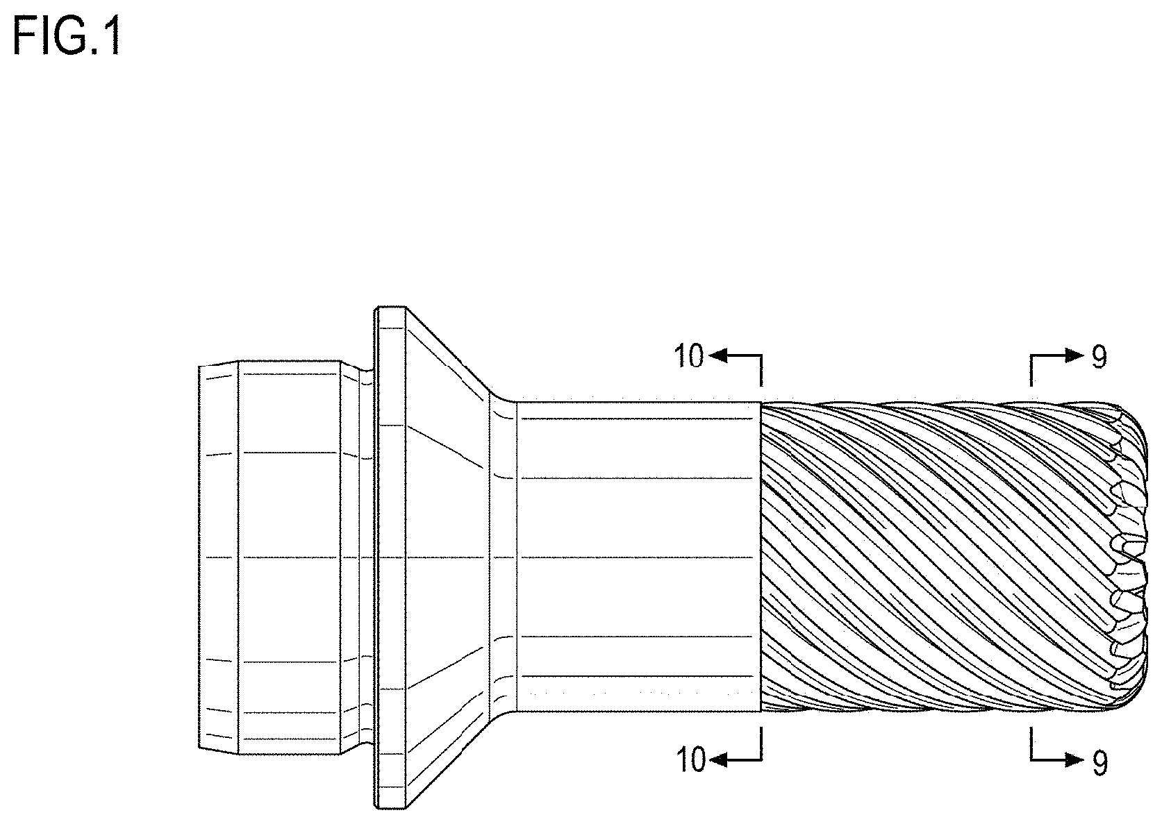 Patent USD1001169 — Cutting tool — Figure 1