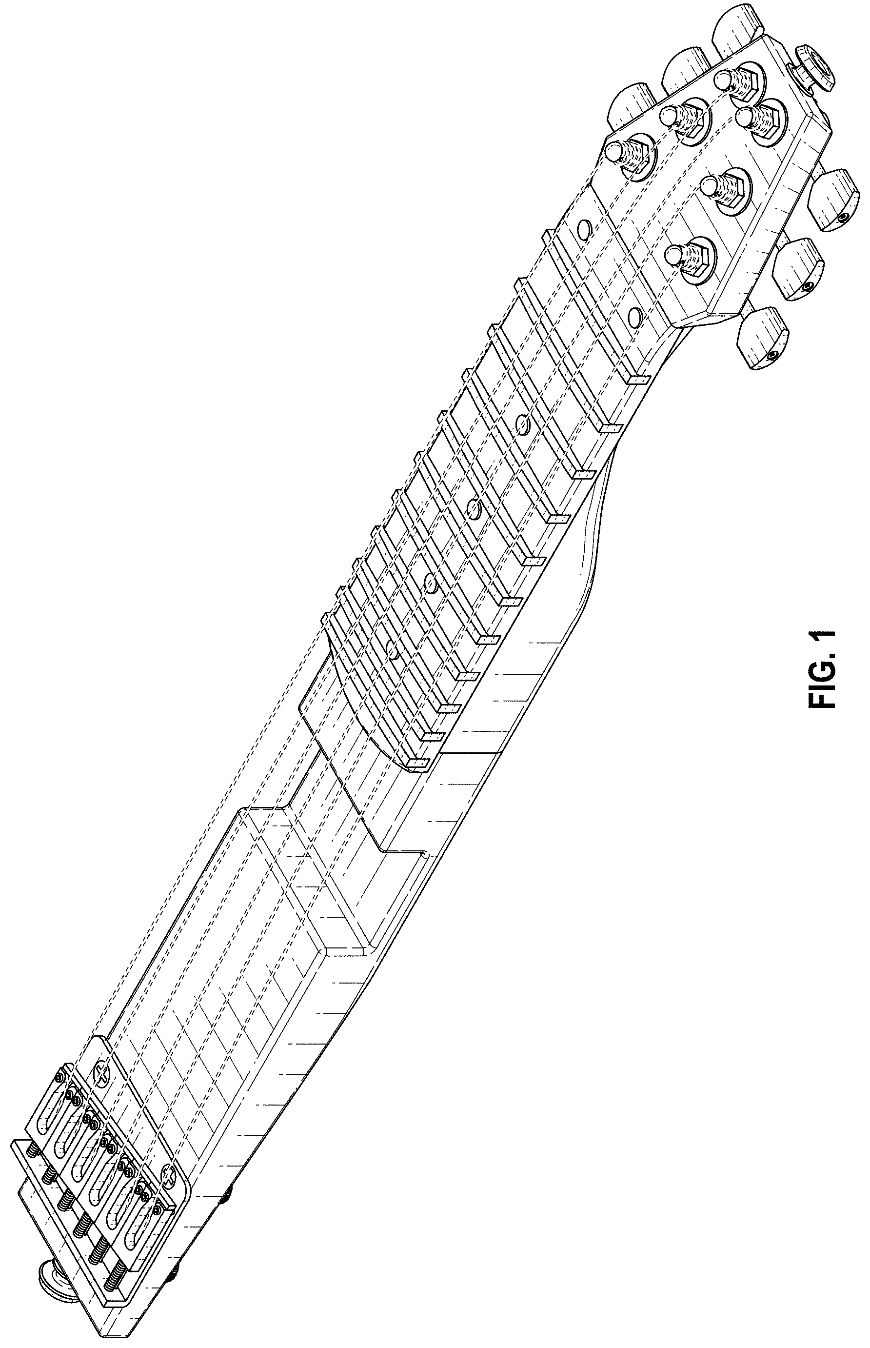 Patent USD1001182 — Folding travel guitar — Figure 1