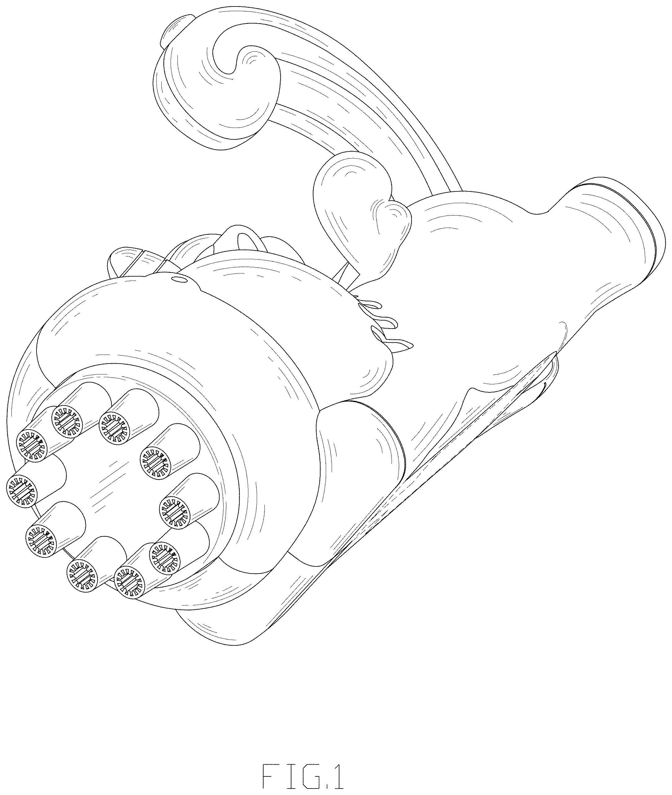 Patent USD1001196 — Bubble machine — Figure 1
