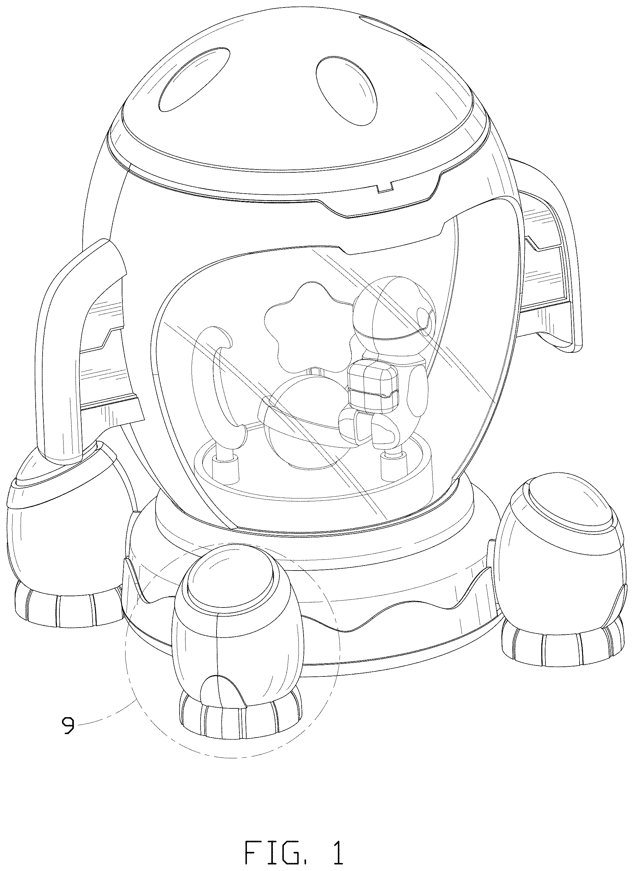 Patent USD1001197 Figure 1 – Toy drum