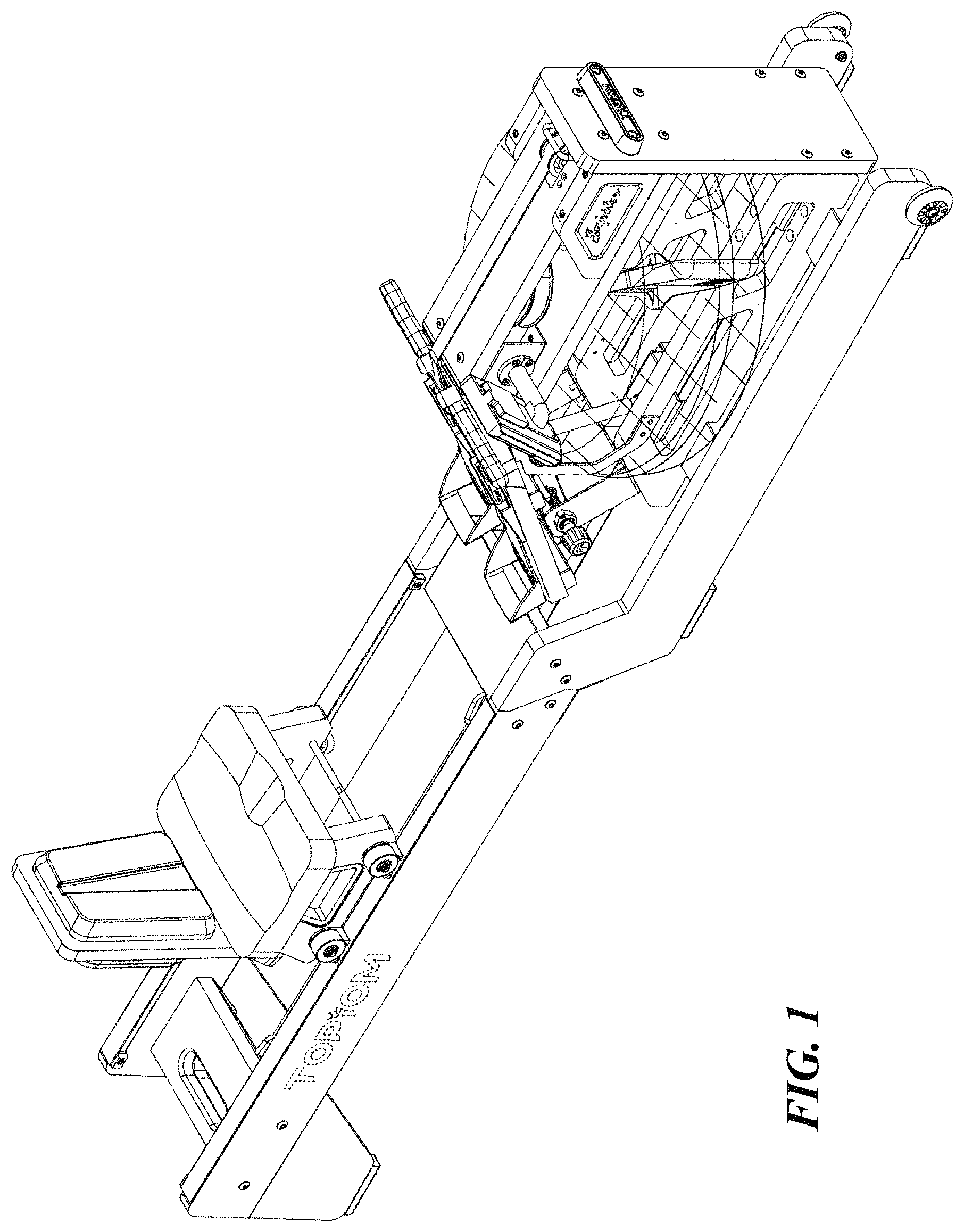 Patent USD1001213 — Rowing machine — Figure 1