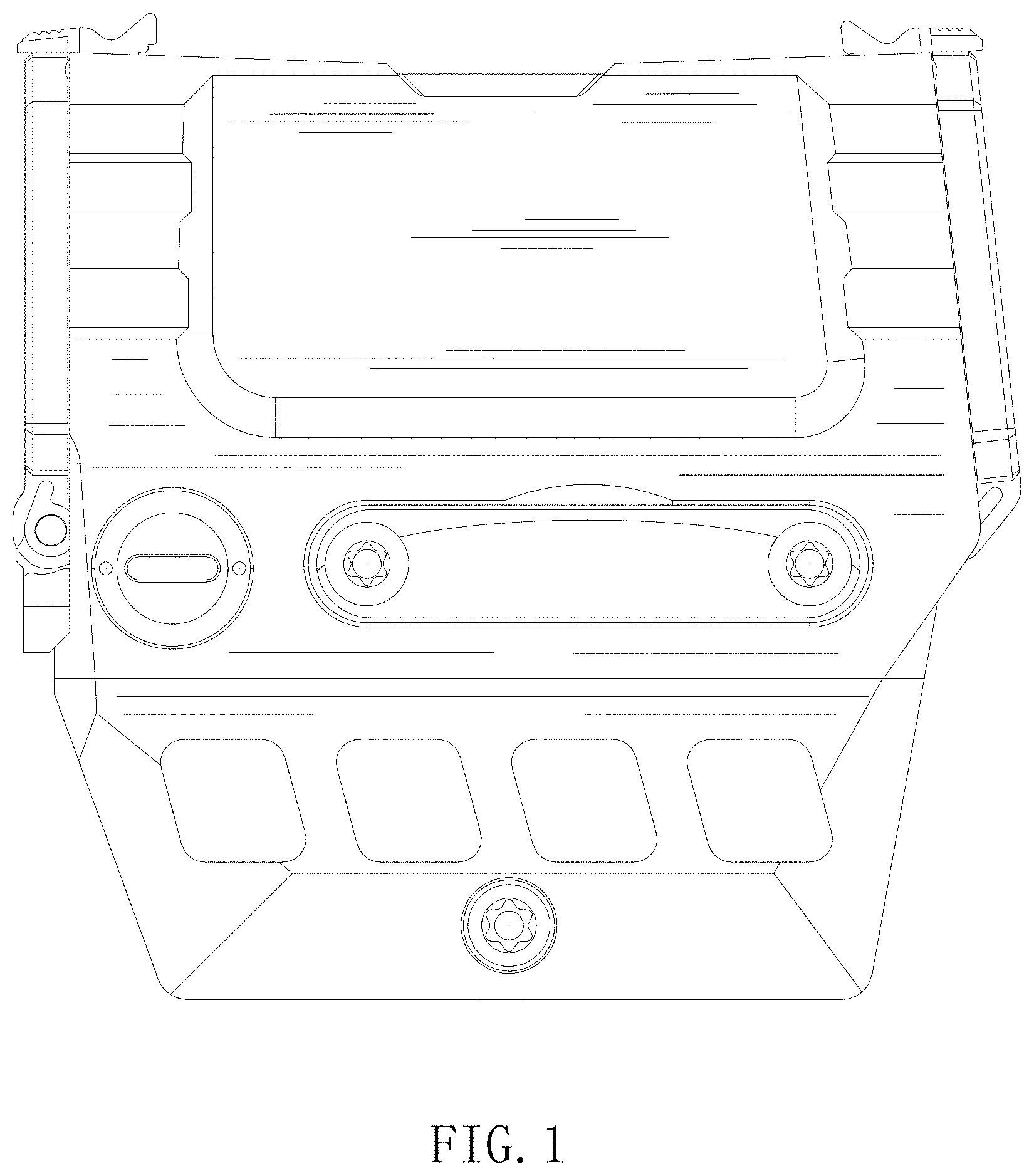 Patent USD1001227 — Red dot sight — Figure 1
