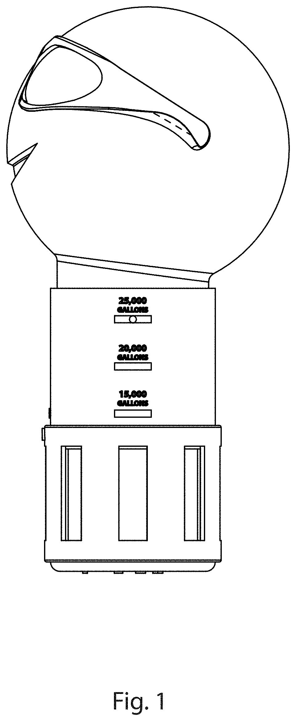 Patent USD1001235 — Pool floater for chlorine tablet — Figure 1