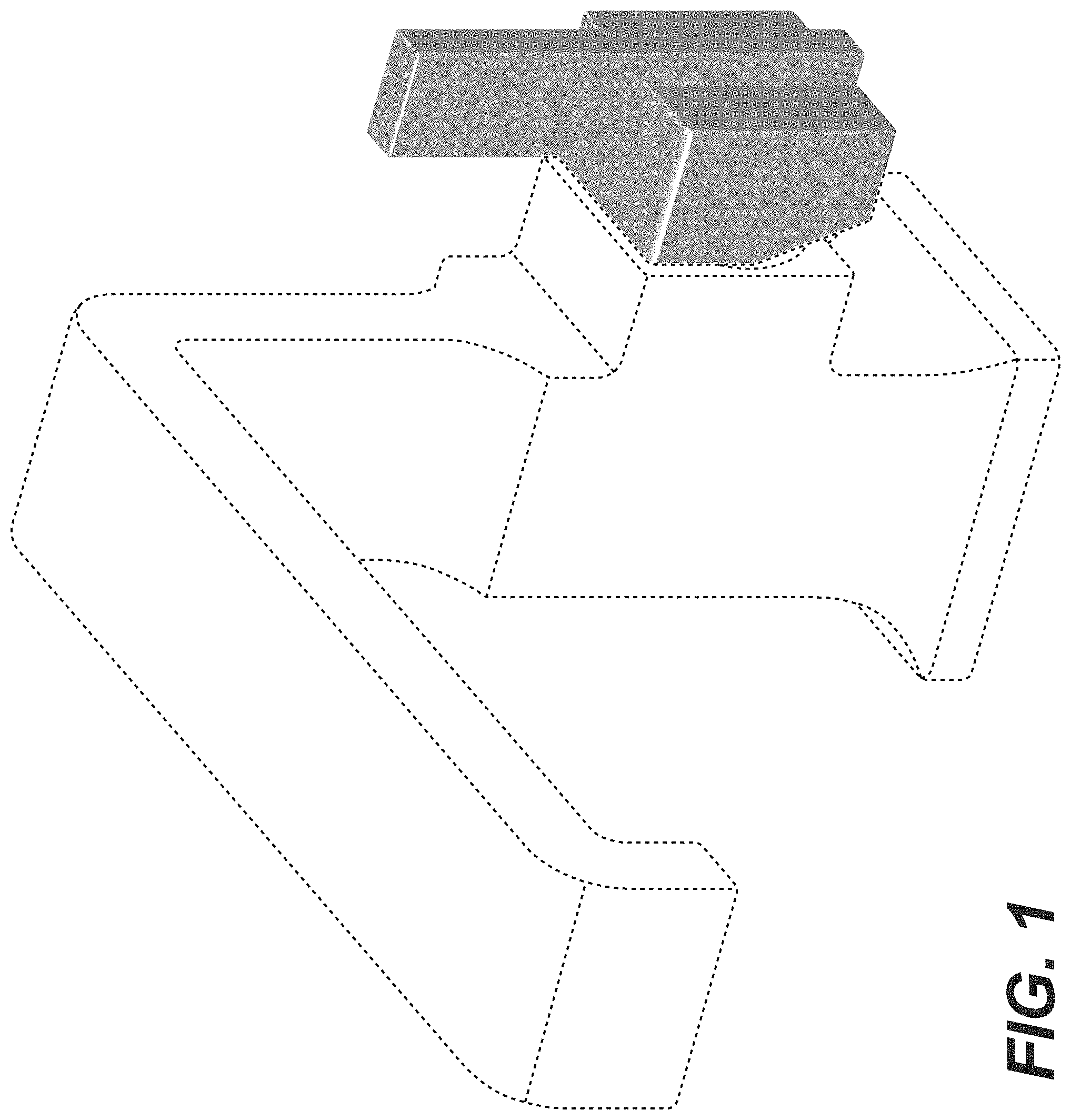 Patent USD1001242 — Faucet handle — Figure 1