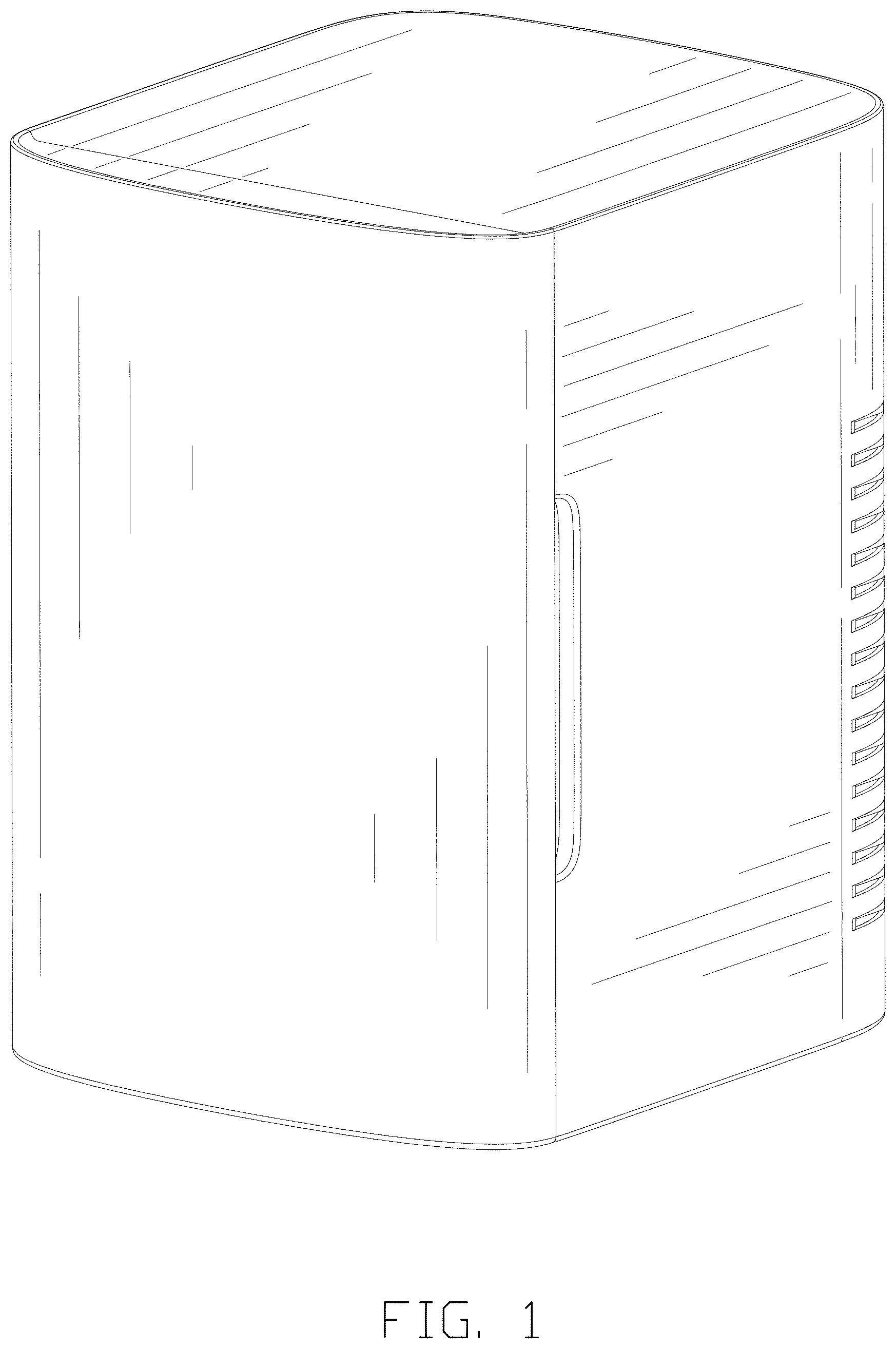 Patent USD1001251 — Combined thermoelectric cooler and warmer — Figure 1