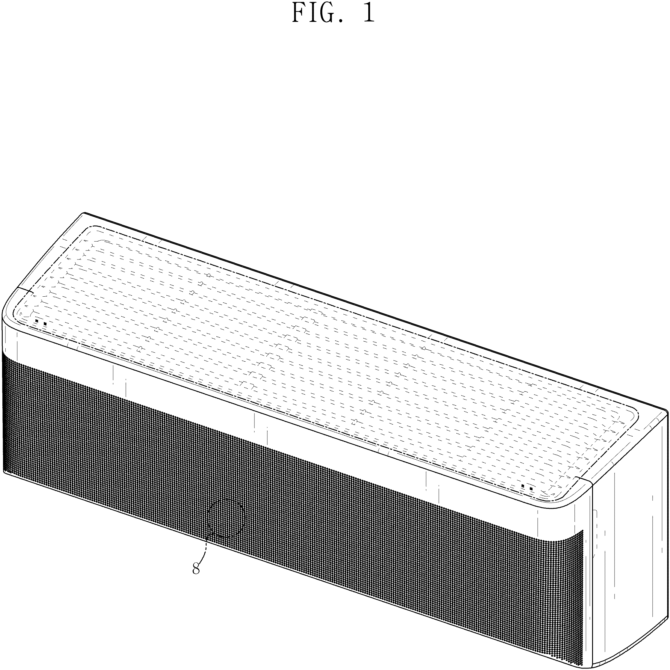 Patent USD1001252 Figure 1 – Air conditioner