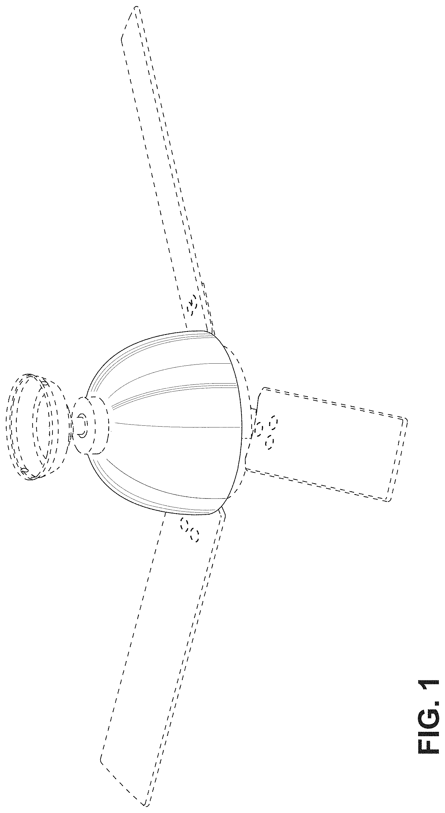Patent USD1001264 Figure 1 – Ceiling fan motor housing
