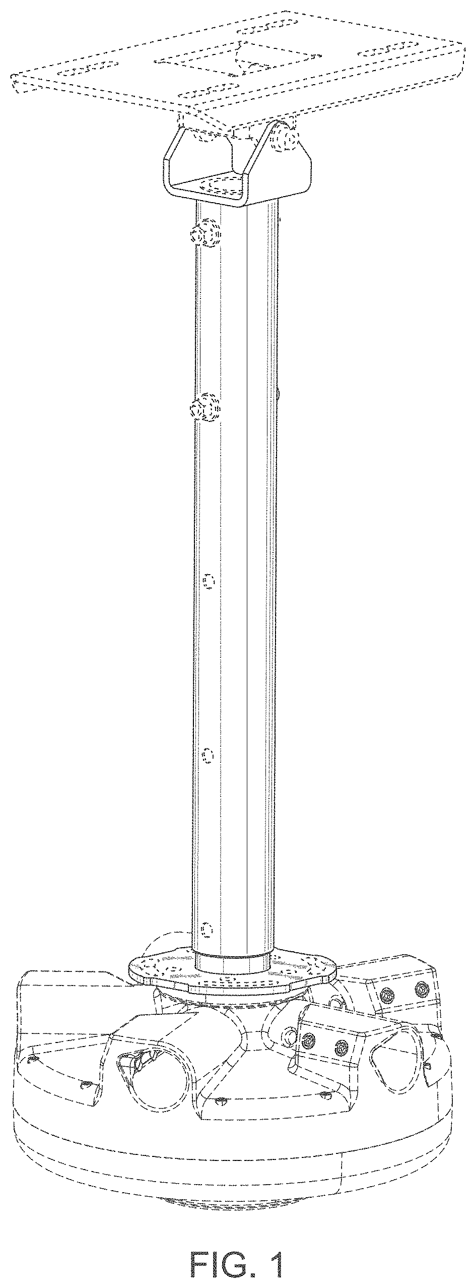 Patent USD1001265 — Telescopic down rod assembly — Figure 1