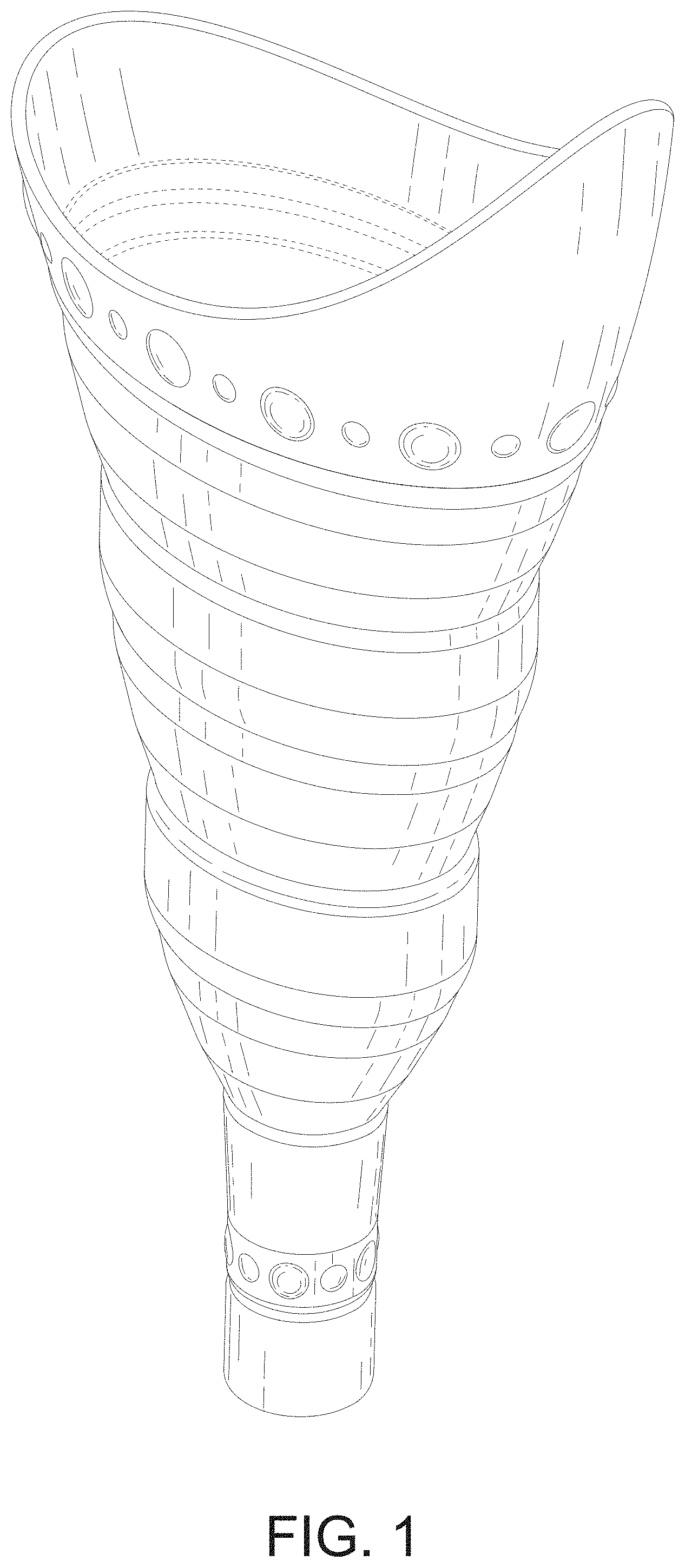 Patent USD1001275 — Foldable urination device — Figure 1