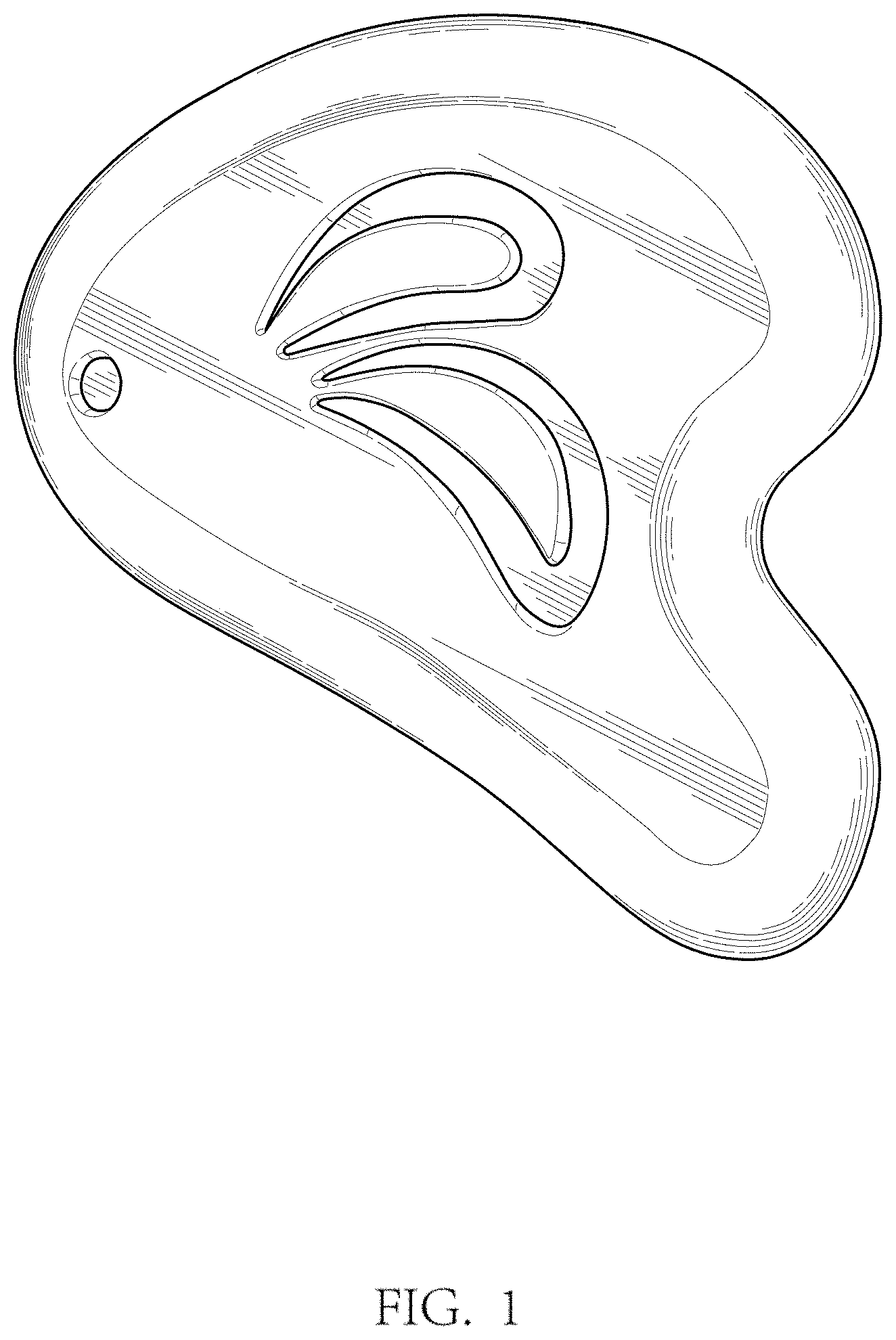 Patent USD1001297 Figure 1 – Scraping massage tool