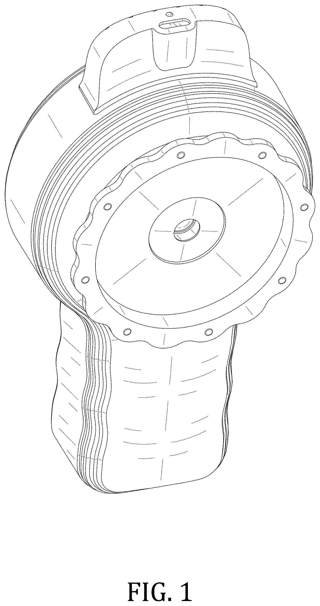 Patent USD1001298 — Massage device — Figure 1