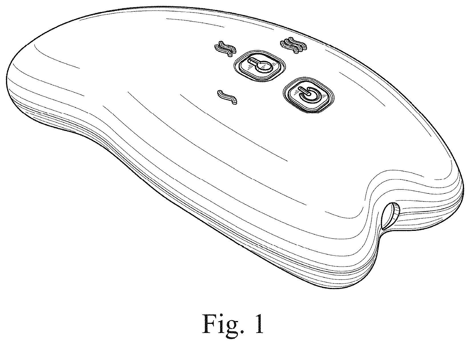 Patent USD1001301 — Breast massager — Figure 1