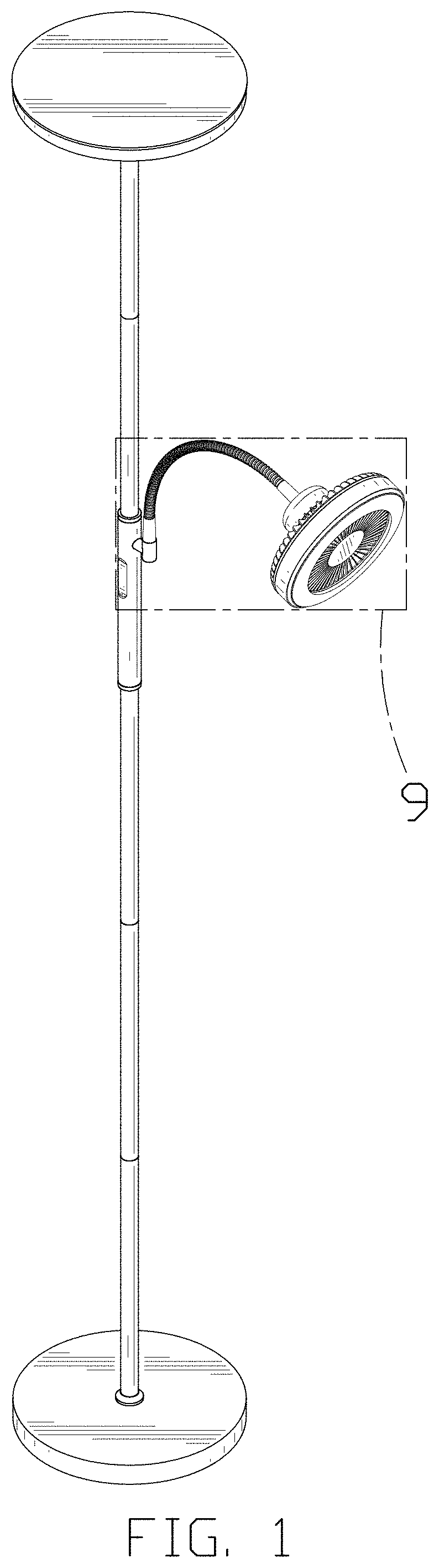 Patent USD1001342 — Floor lamp — Figure 1