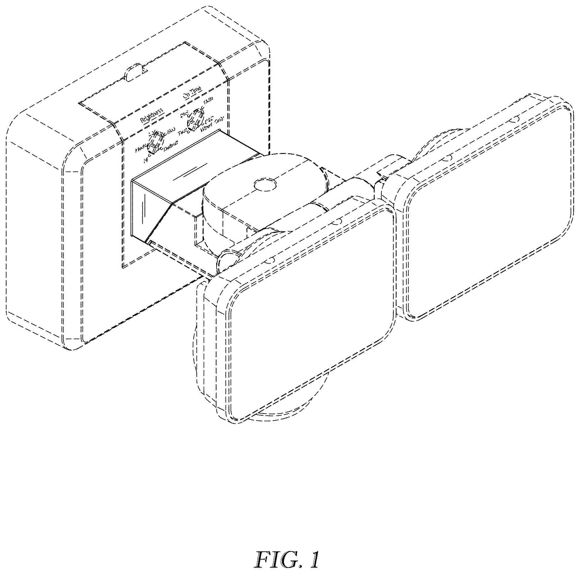 Patent USD1001350 — Security light canopy housing — Figure 1