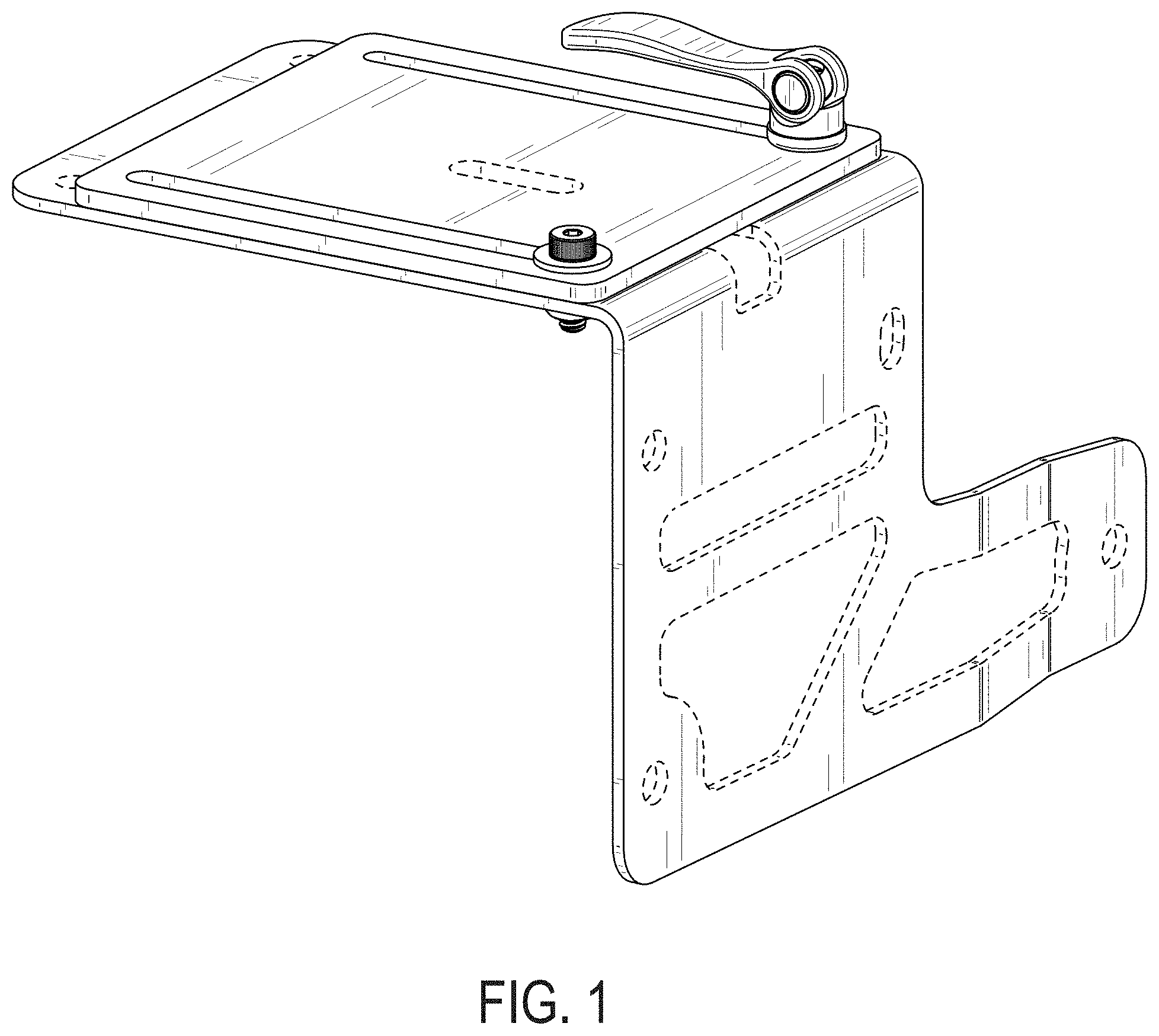 Patent USD1001351 Figure 1 – Adjustable light mount