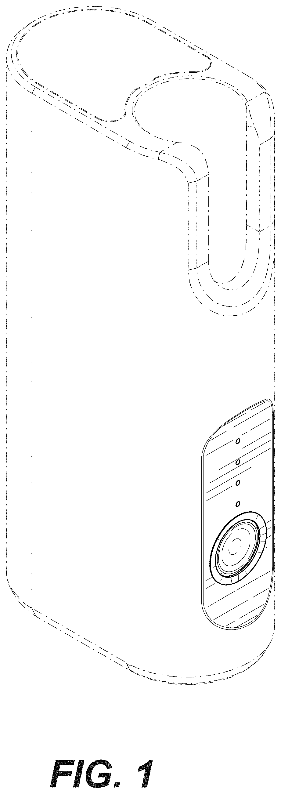 Patent USD1001356 — Vaporizer power unit — Figure 1