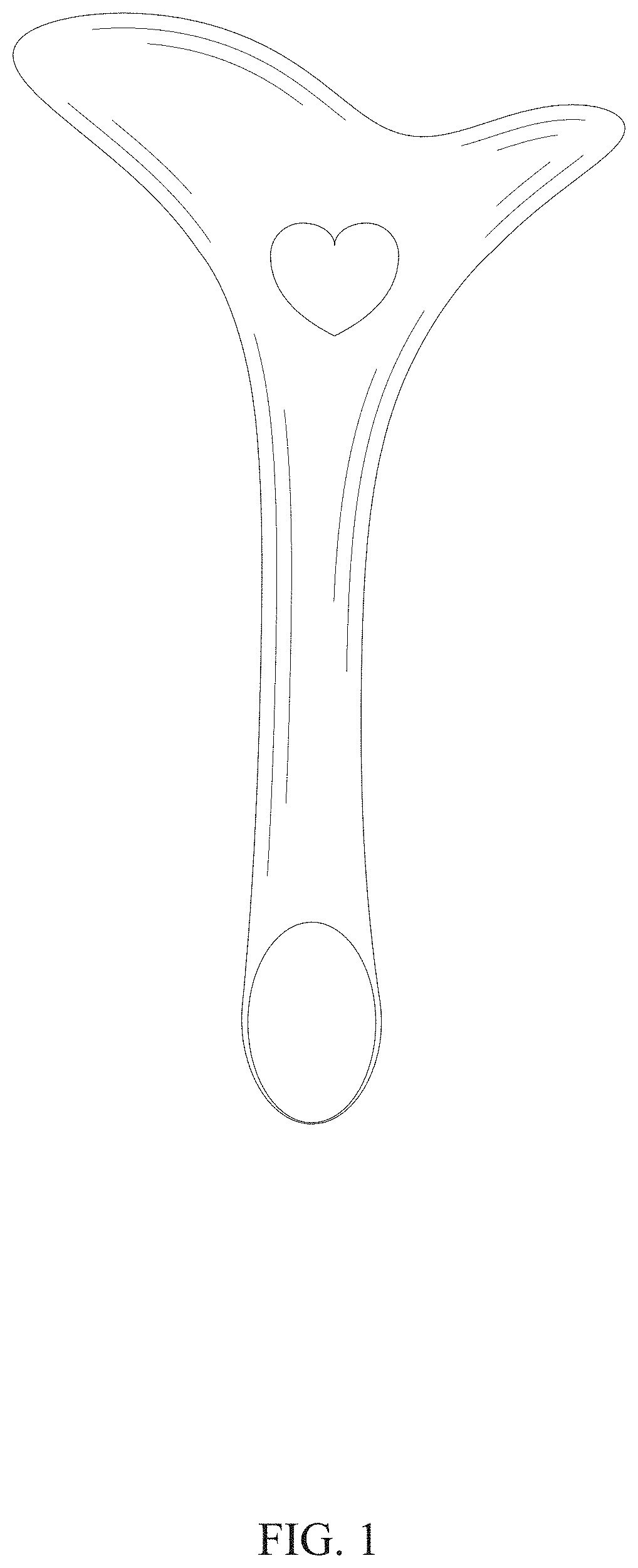 Patent USD1001366 — Eyeliner stencil — Figure 1