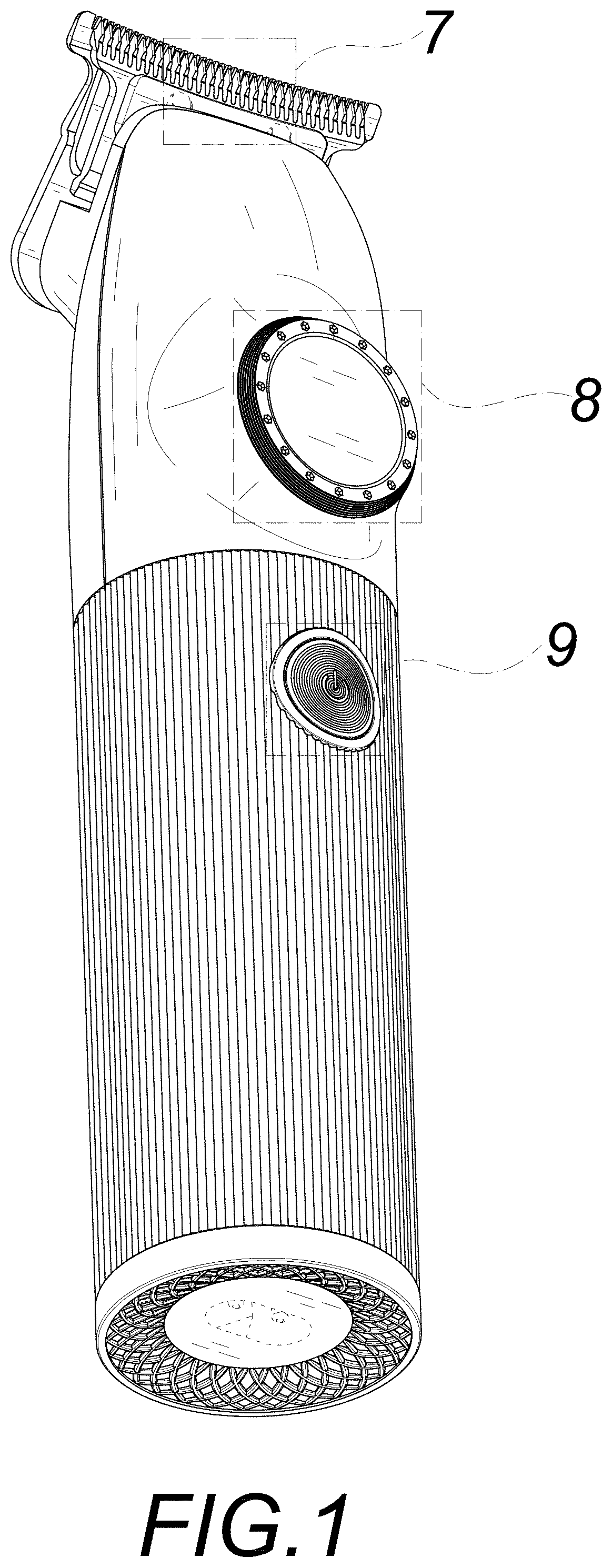 Patent USD1001374 Figure 1 – Hair trimmer