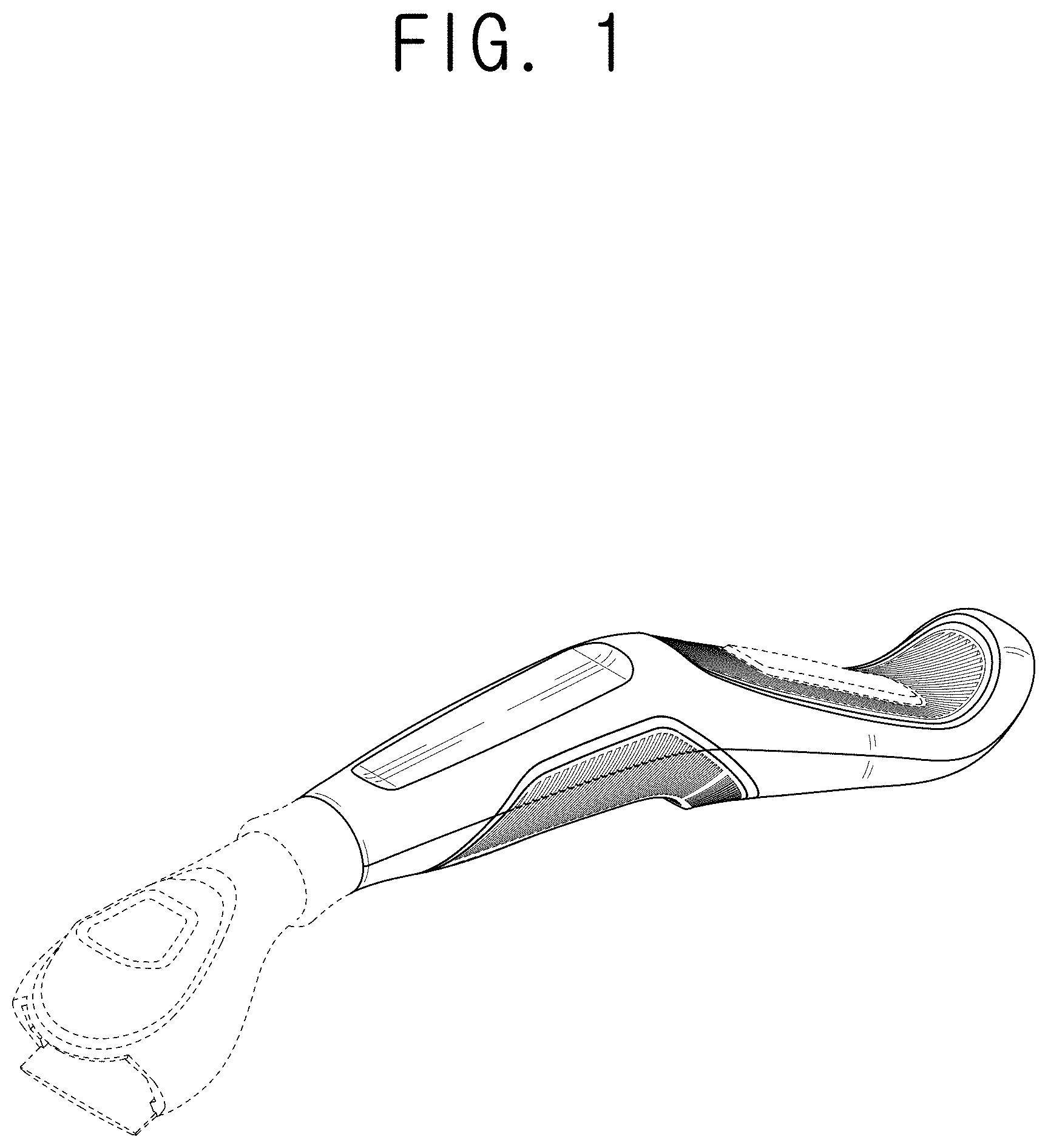 Patent USD1001377 — Razor handle — Figure 1