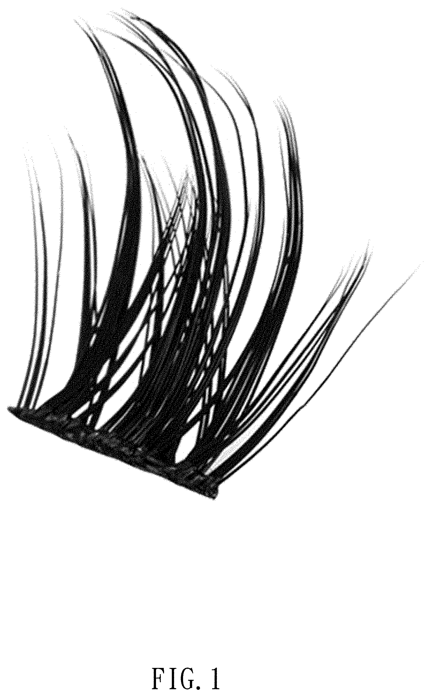 Patent USD1001380 Figure 1 – False eyelashes