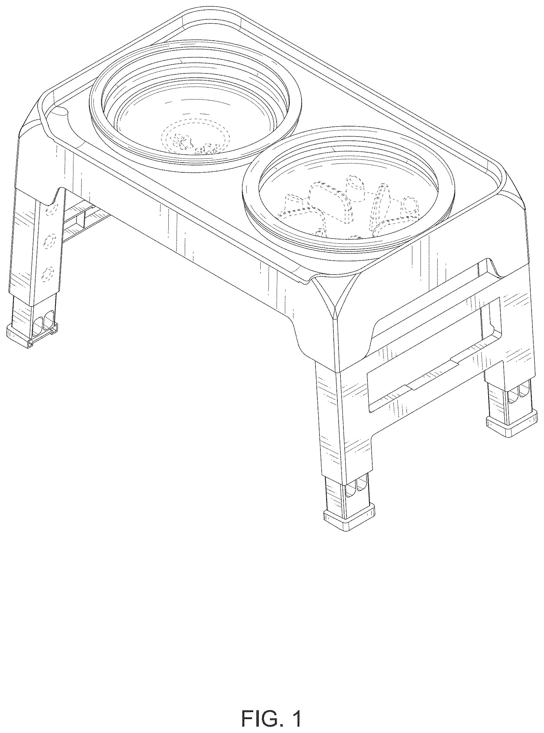 Patent USD1001391 — Pet bowl — Figure 1