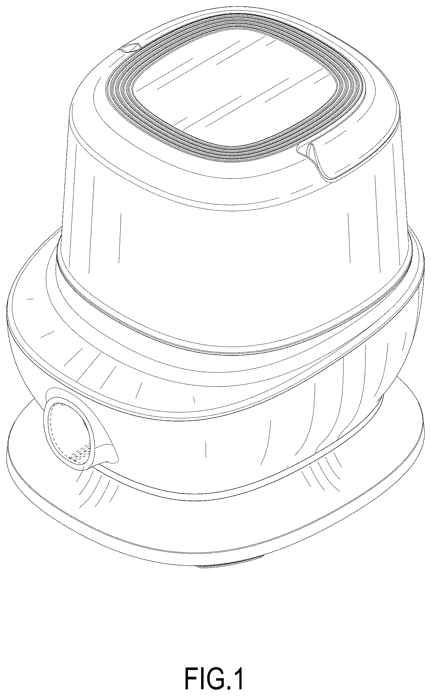 Patent USD1001392 Figure 1 – Pet hair vacuum cleaner