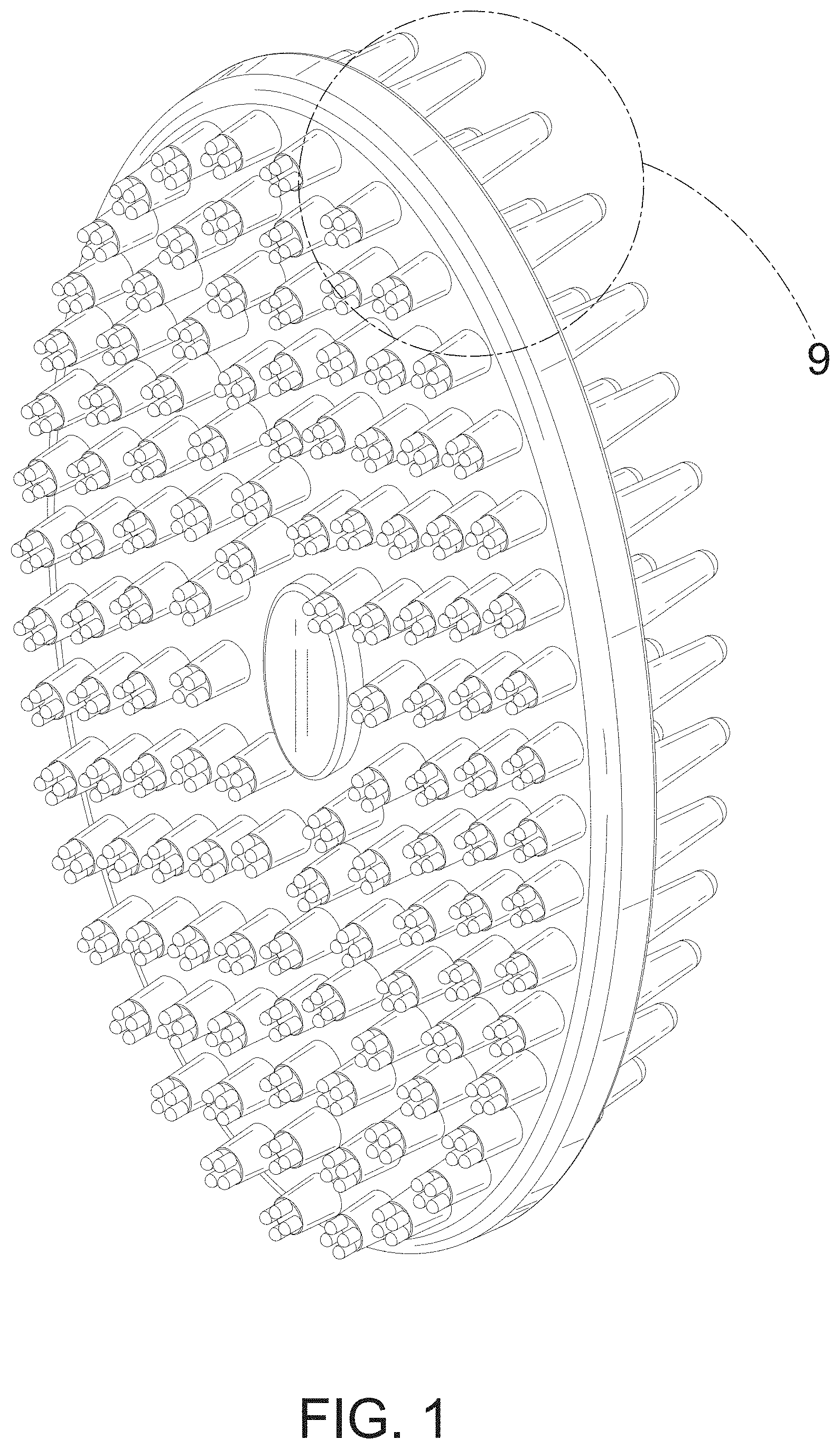 Patent USD1001395 — Double-sided bath and massage brush for pet — Figure 1