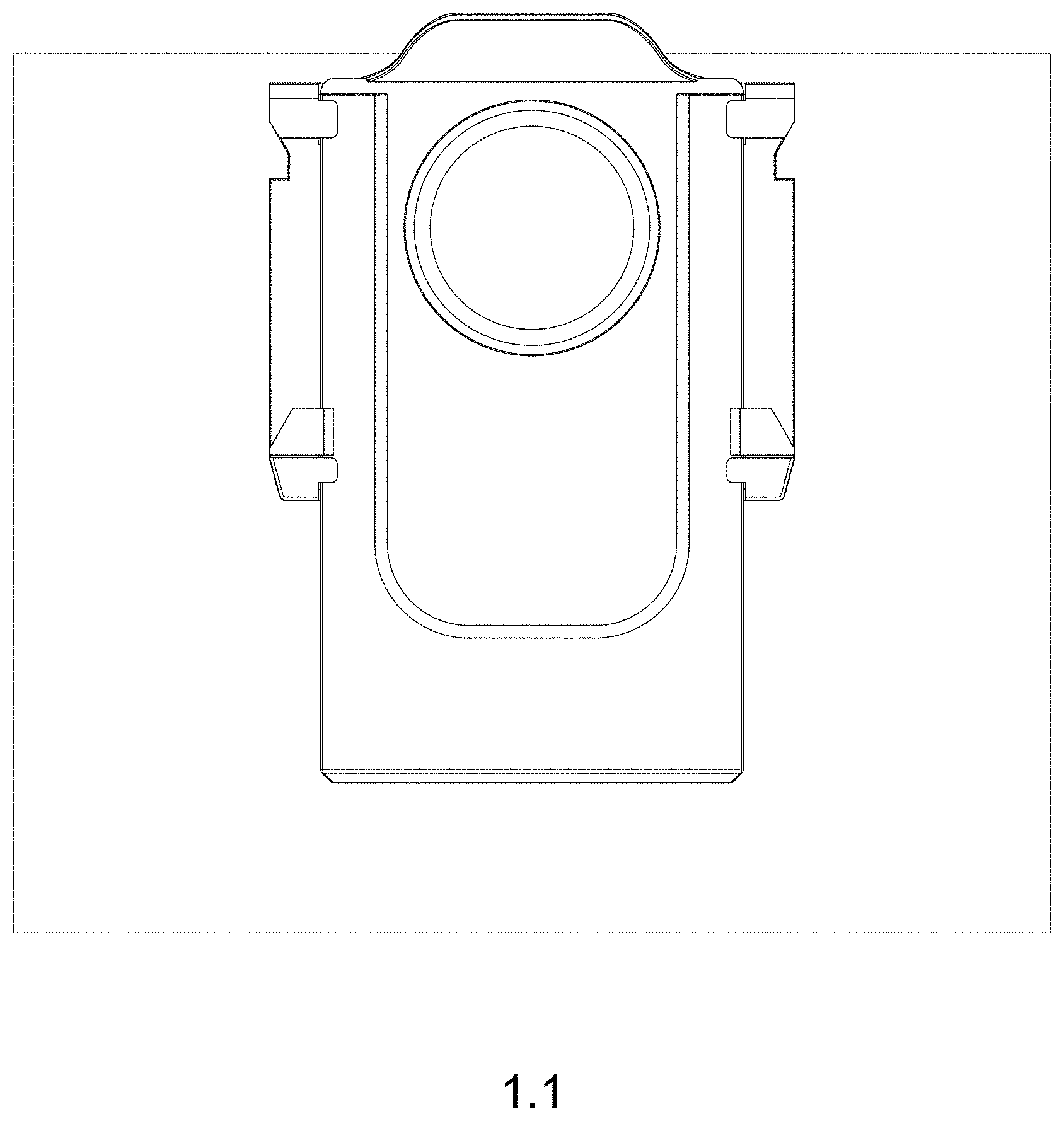 Patent USD1001404 — Dust bag for cleaning appliance — Figure 1
