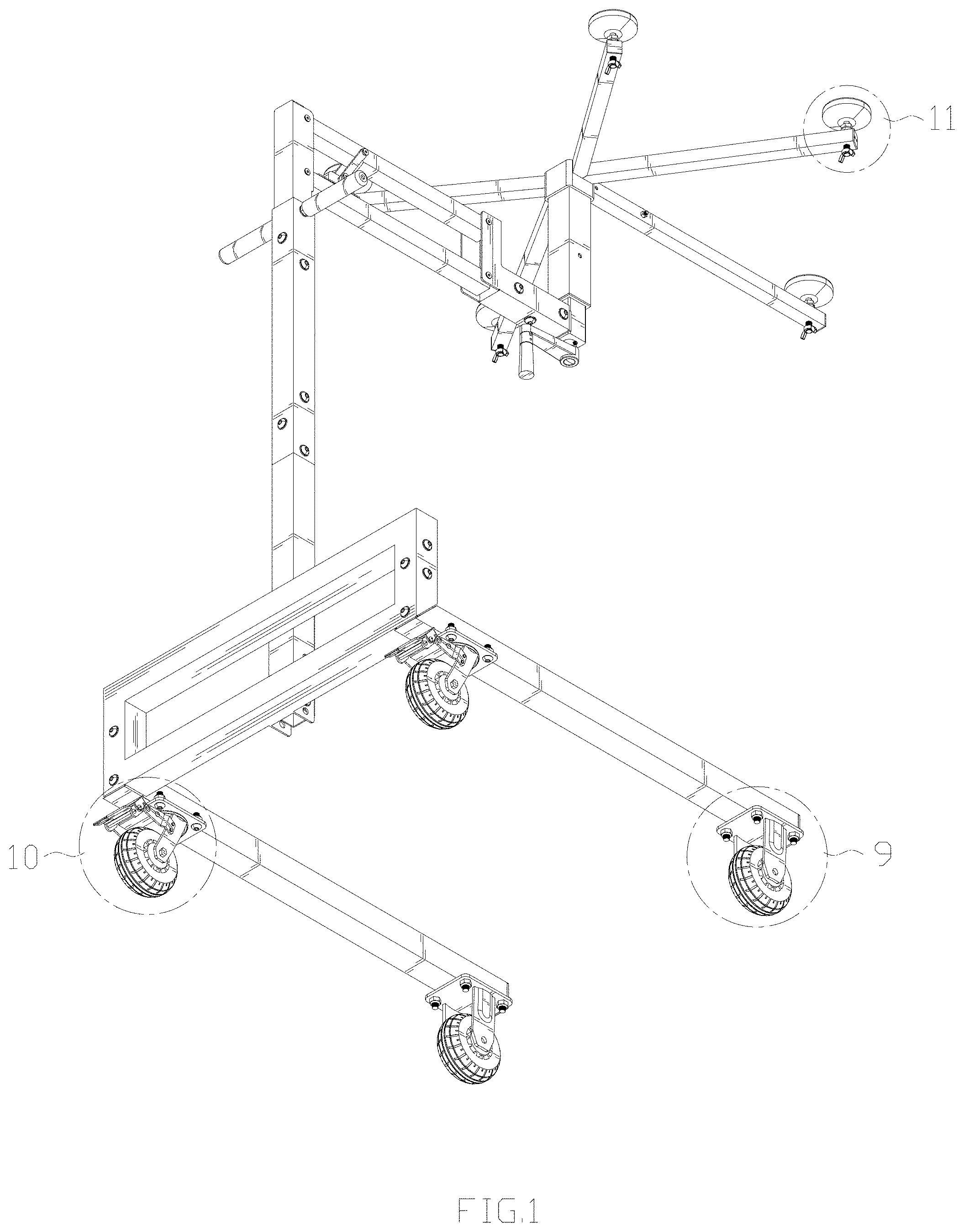 Patent USD1001411 — Vehicle hardtop lift — Figure 1