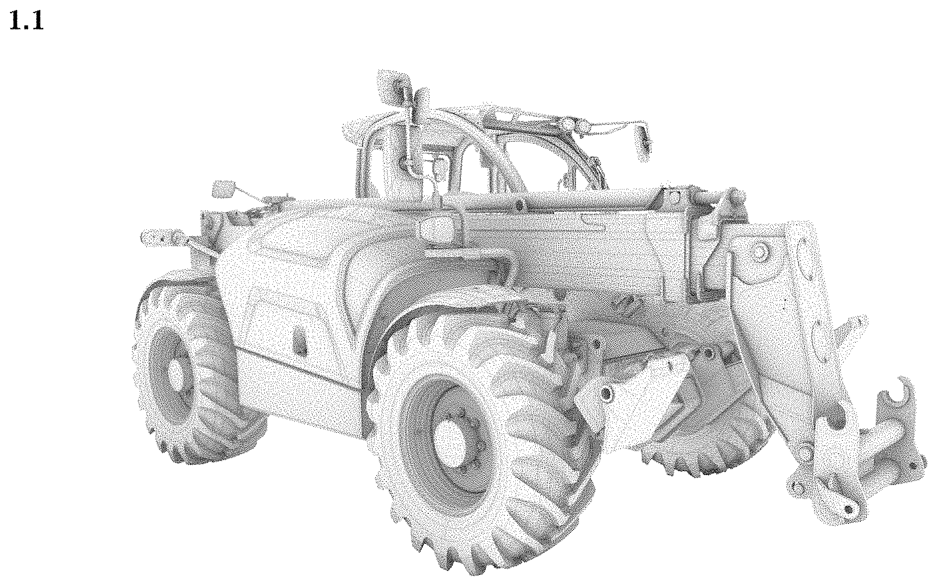 Patent USD1001412 — Forklift truck — Figure 1