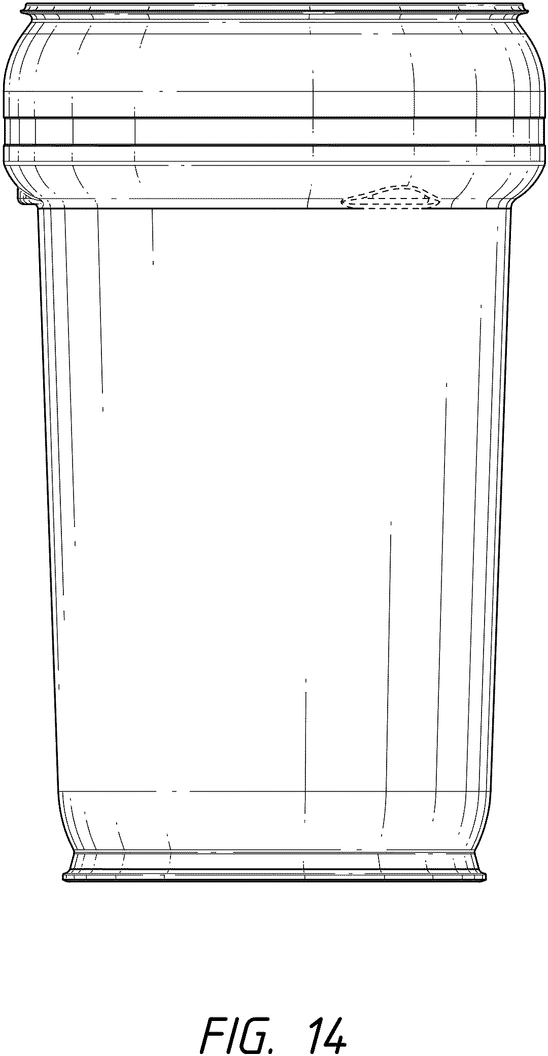 Patent USD1001413 Figure 13 – Nestable drum