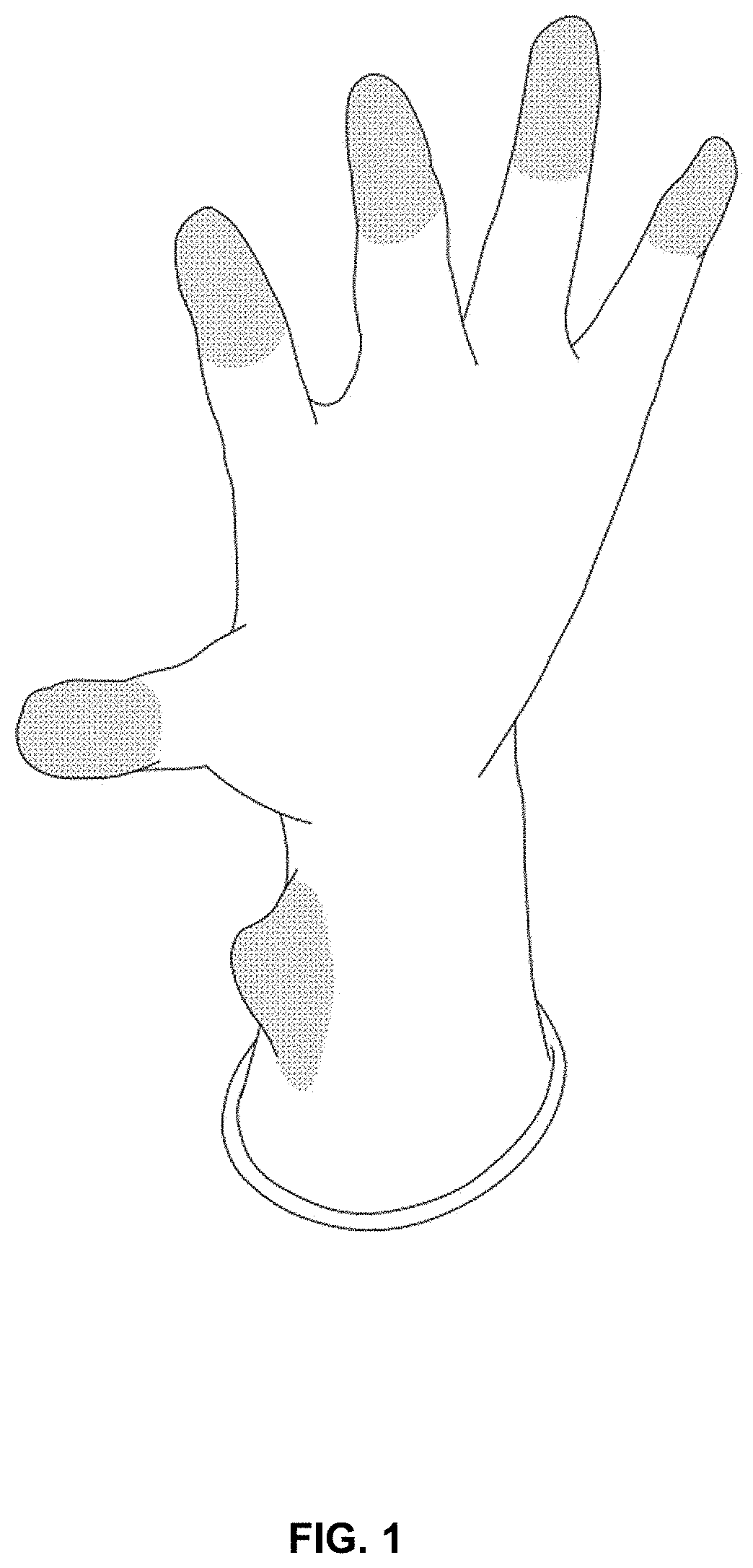 Patent USD1001415 Figure 1 – Glove