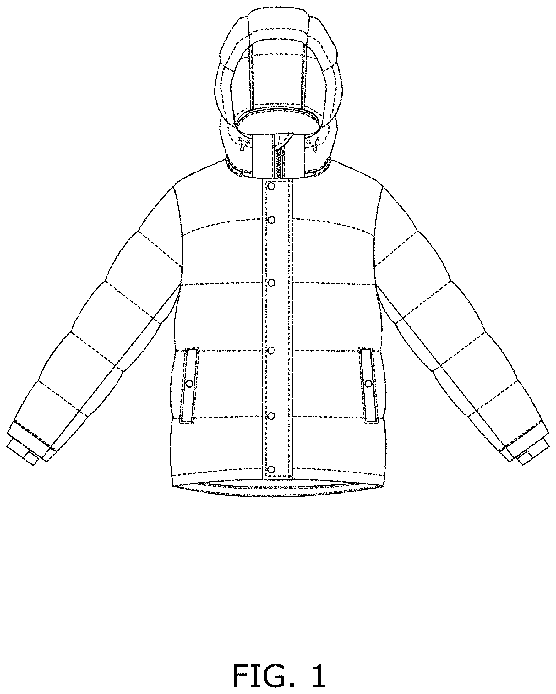 Patent USD1001423 — Jacket — Figure 1