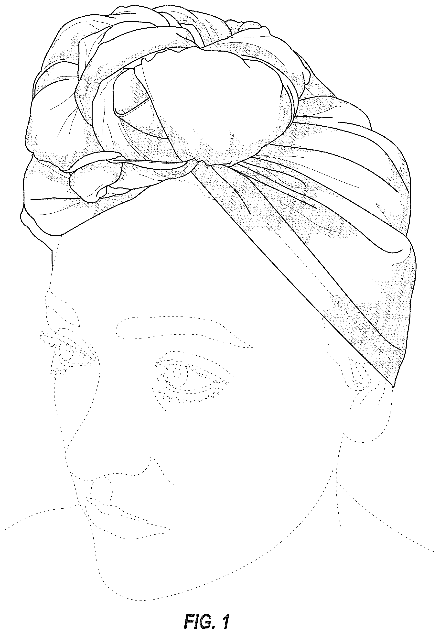 Patent USD1001426 — Head wrap — Figure 1
