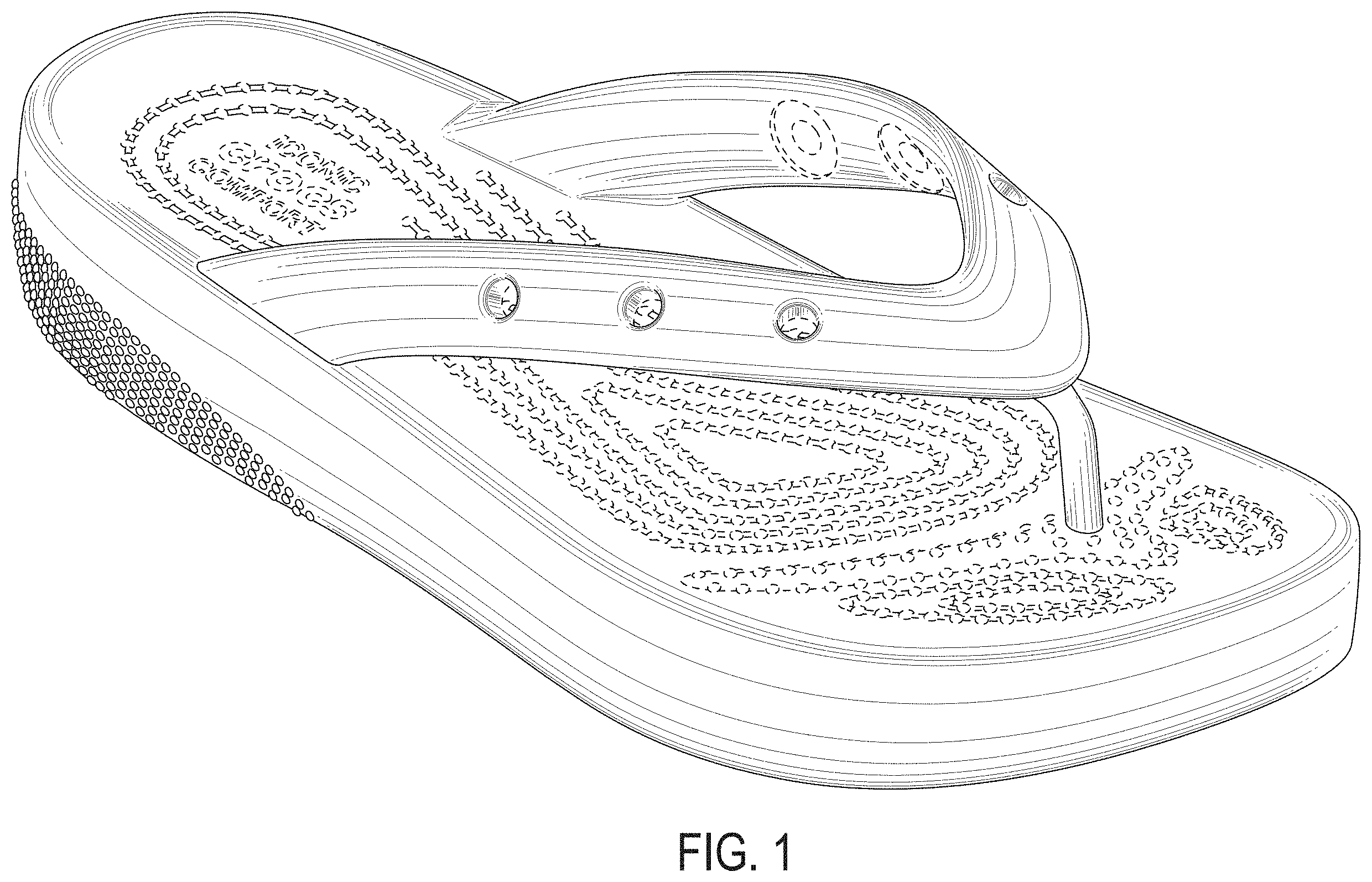 Patent USD1001431 — Footwear — Figure 1