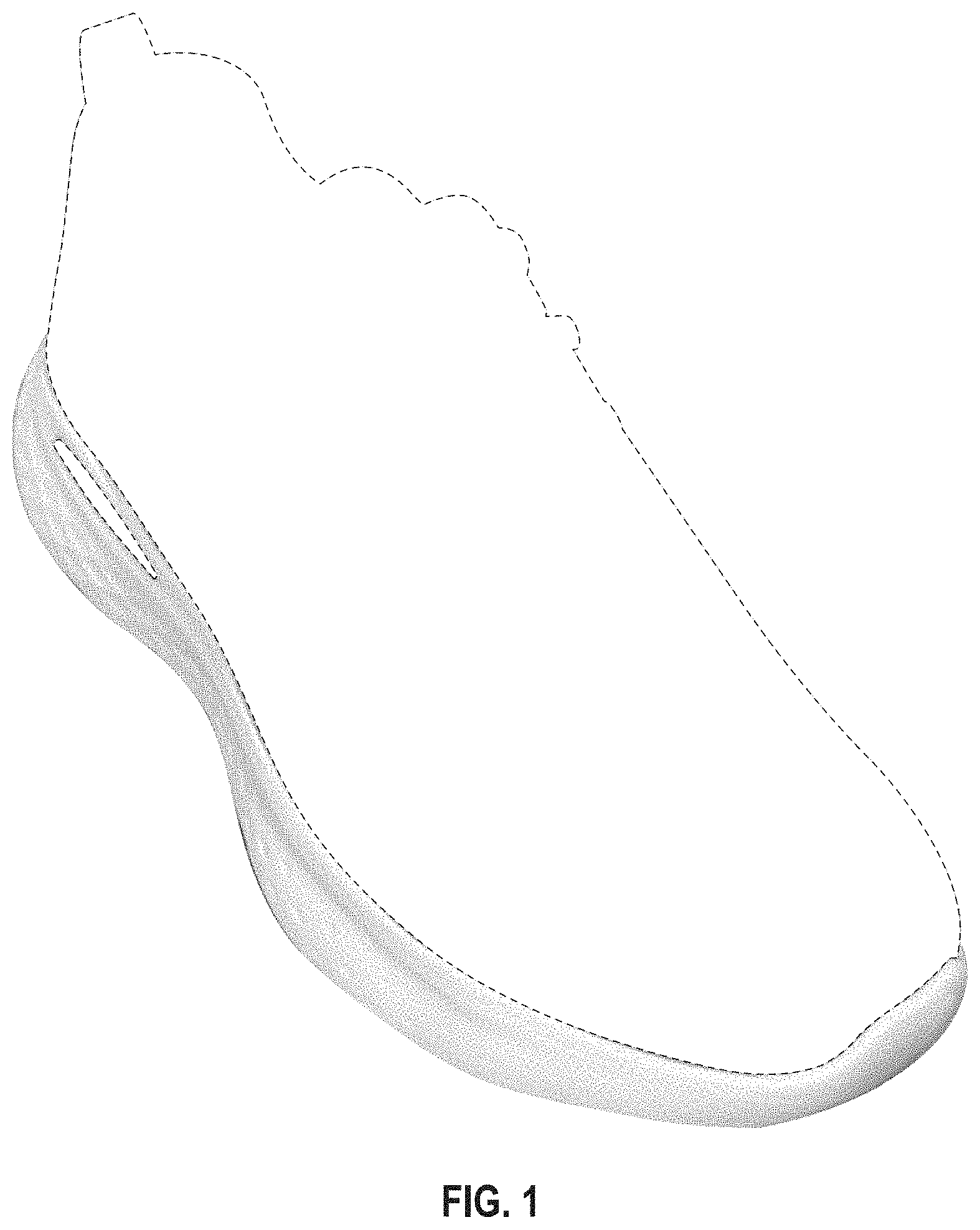 Patent USD1001439 — Shoe midsole periphery — Figure 1