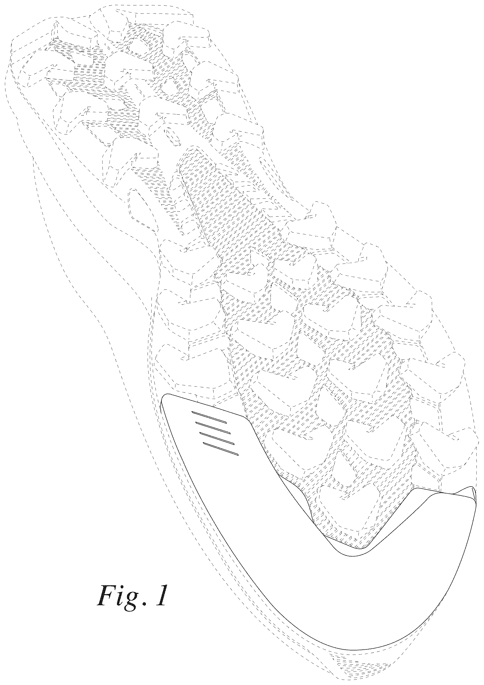 Patent USD1001442 — Footwear sole — Figure 1
