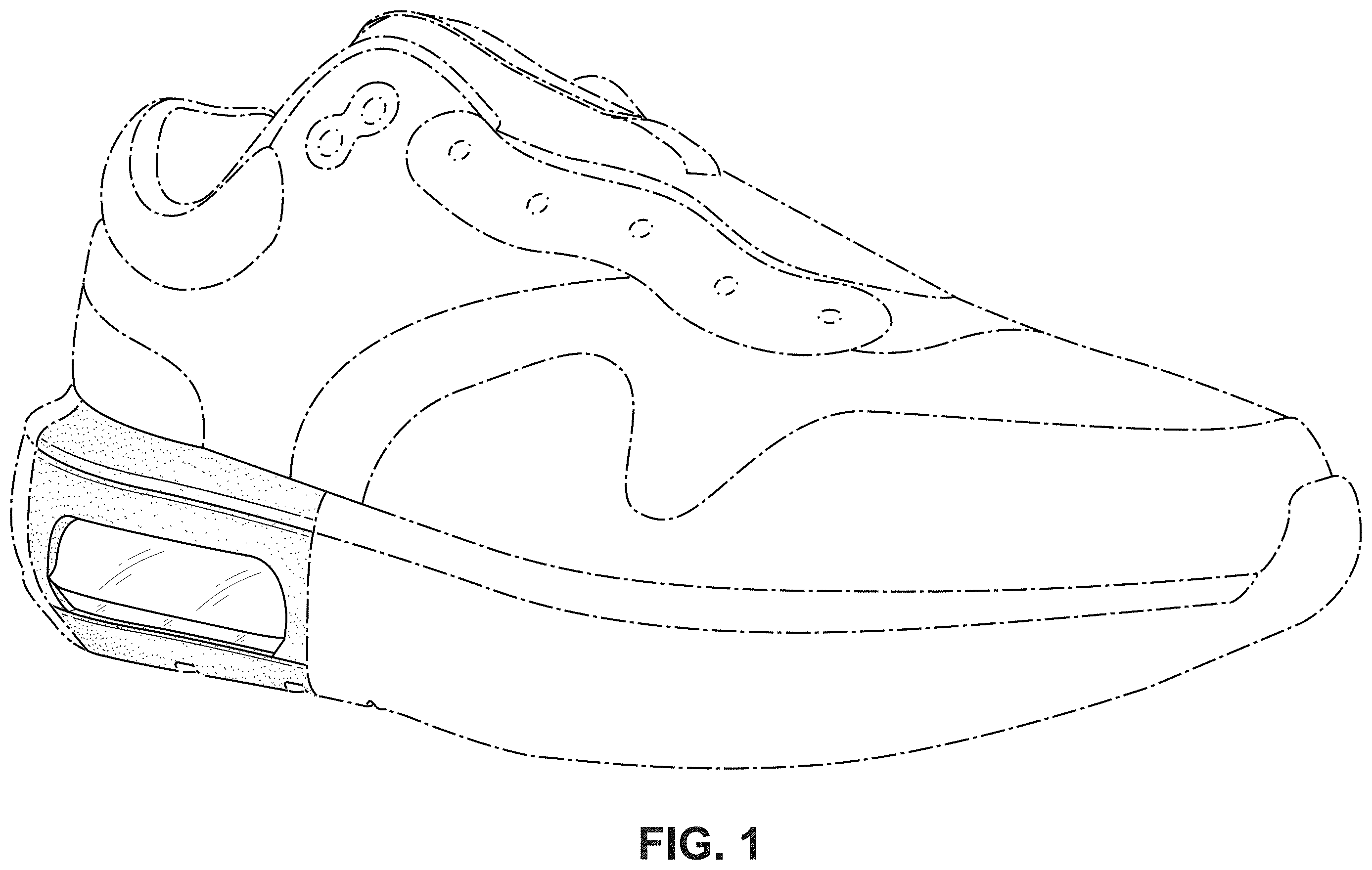 Patent USD1001445 Figure 1 – Shoe