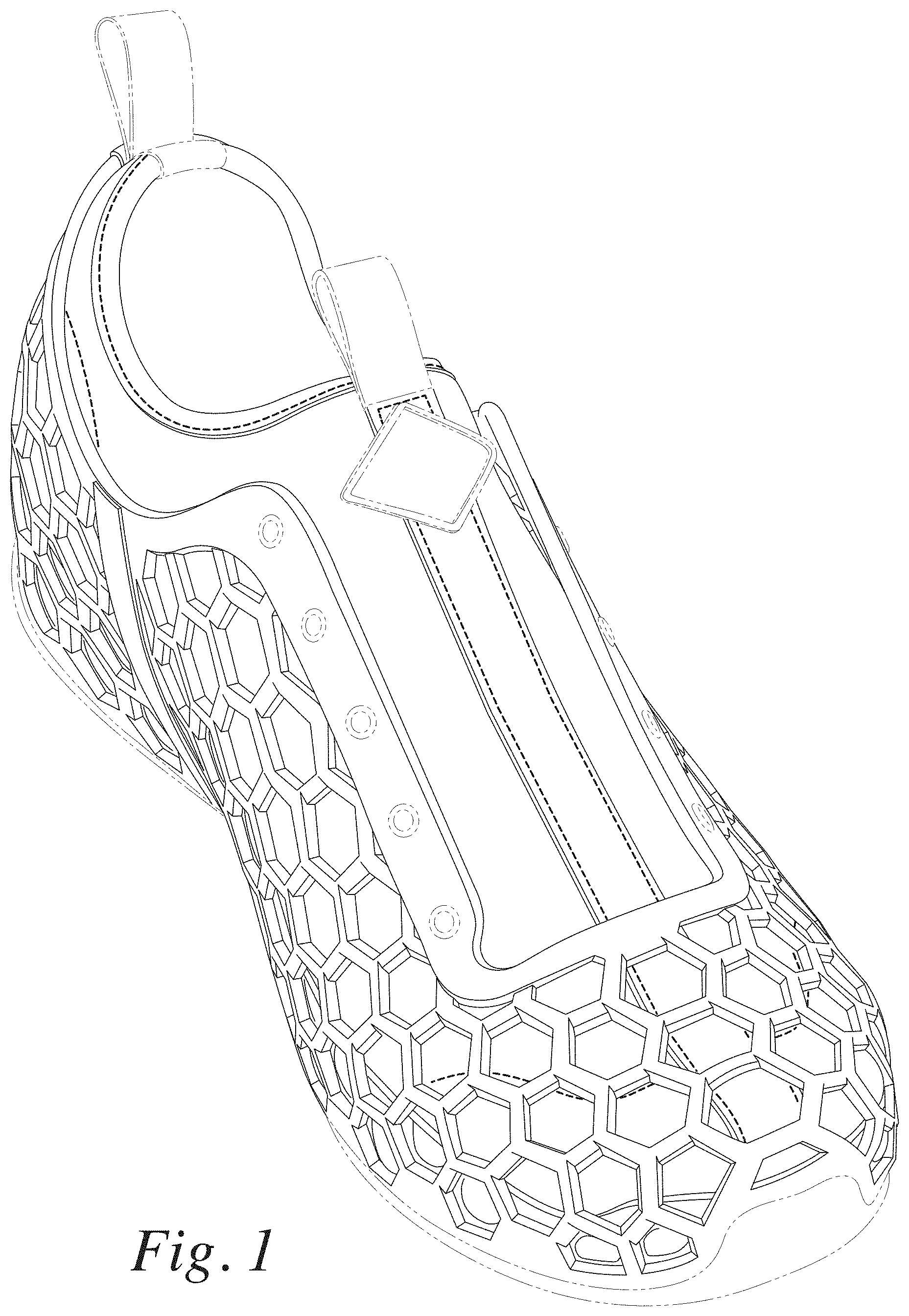Patent USD1001456 — Footwear upper — Figure 1
