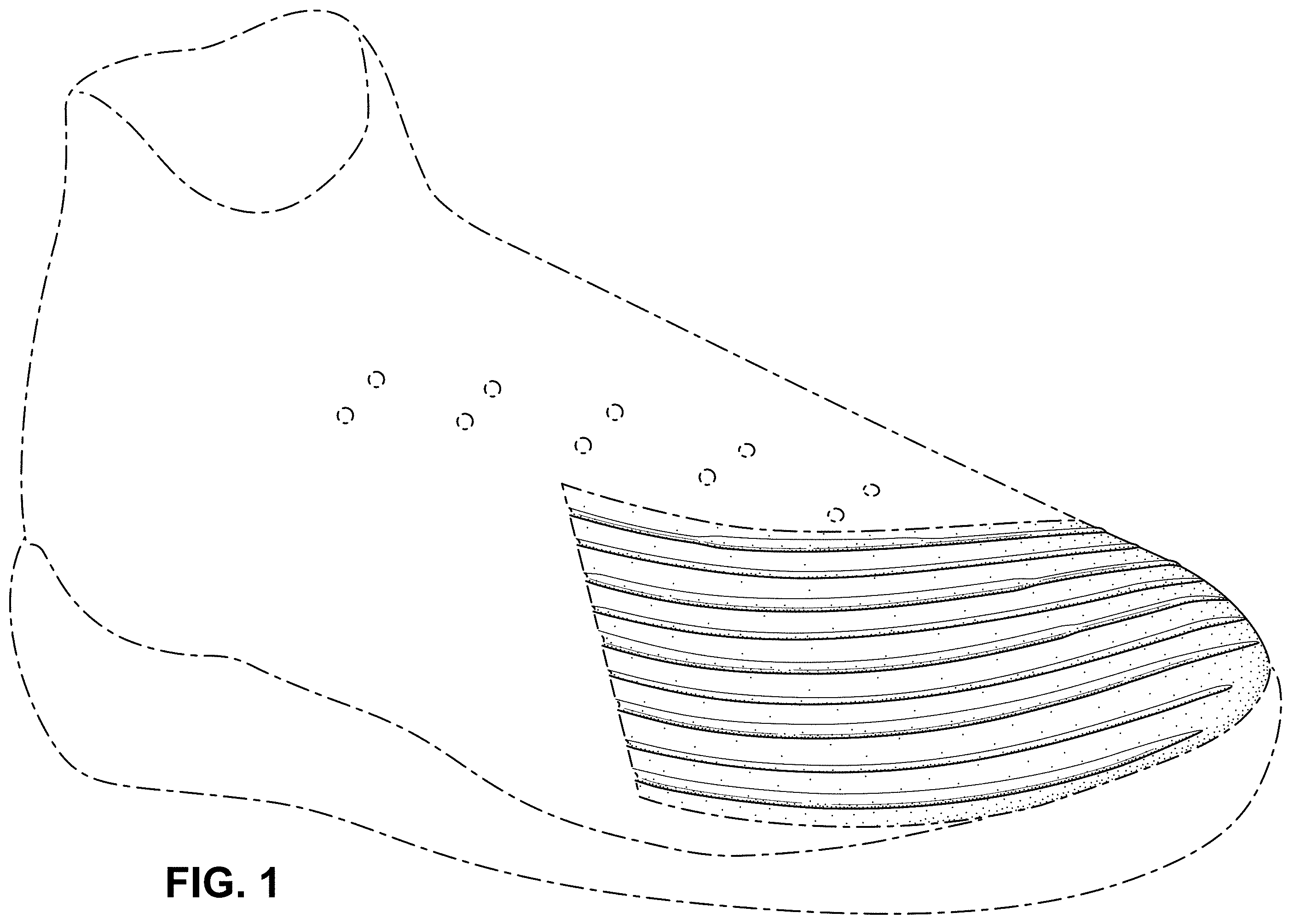 Patent USD1001474 — Shoe — Figure 1