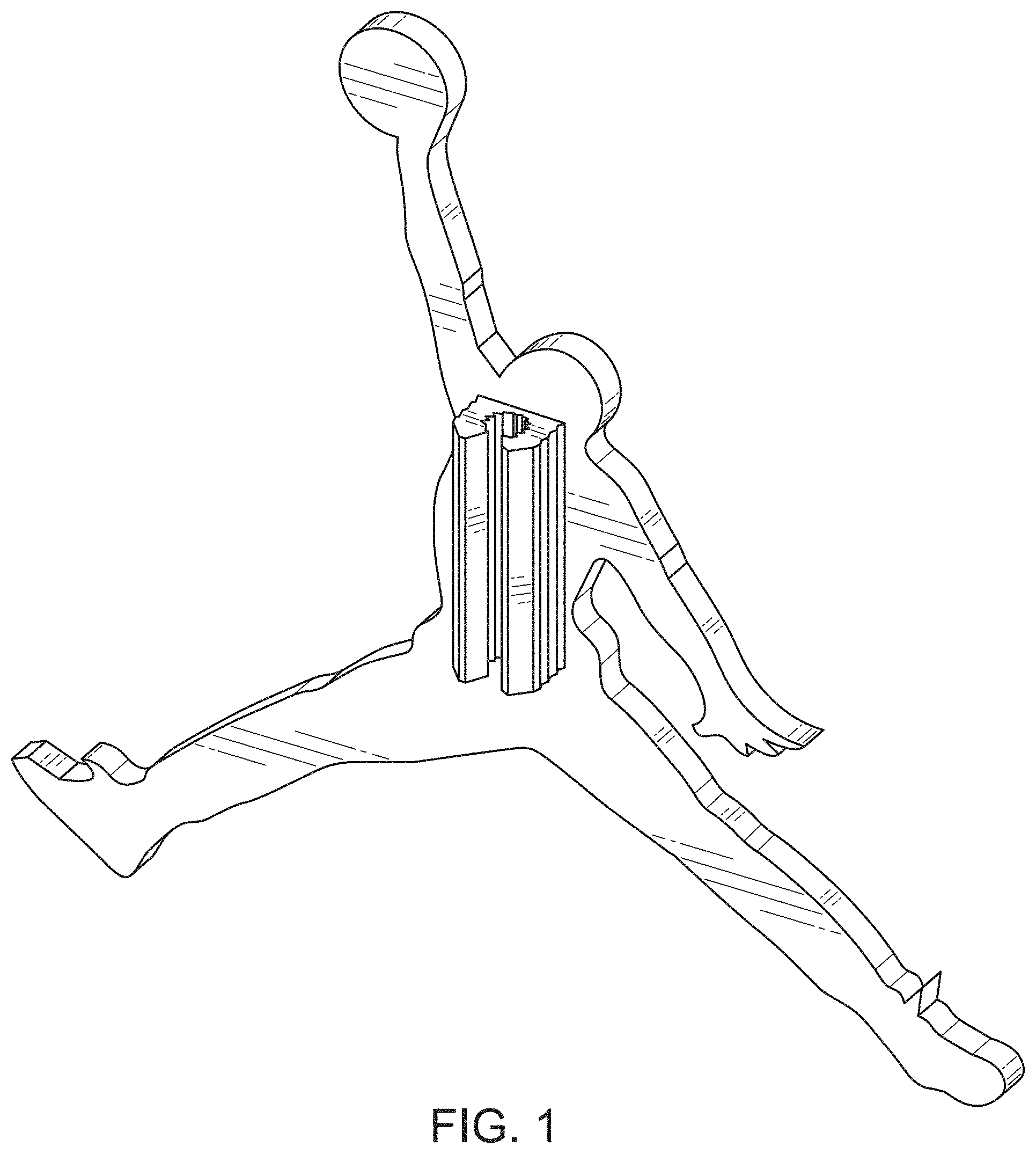 Patent USD1001480 — Decorative clip for laces — Figure 1