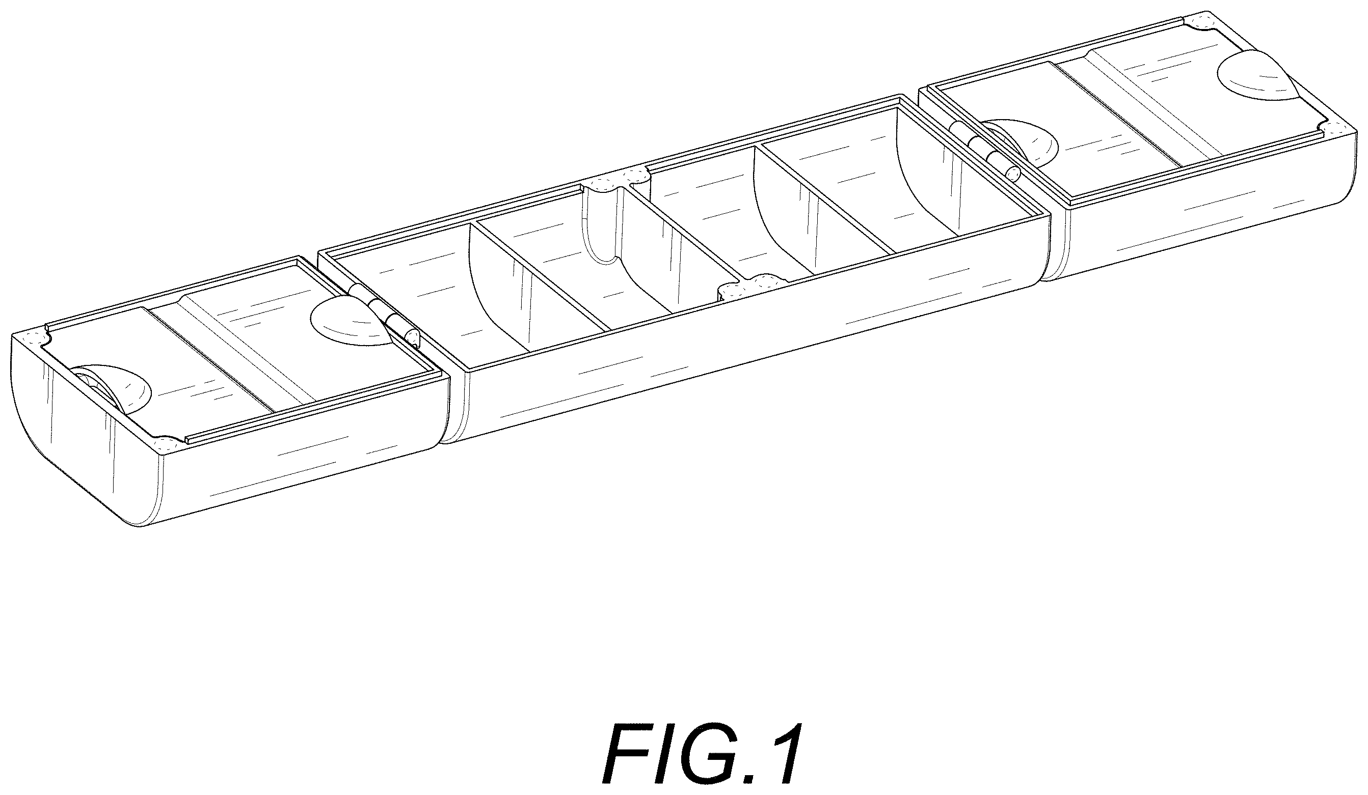 Patent USD1001485 — Pill box — Figure 1