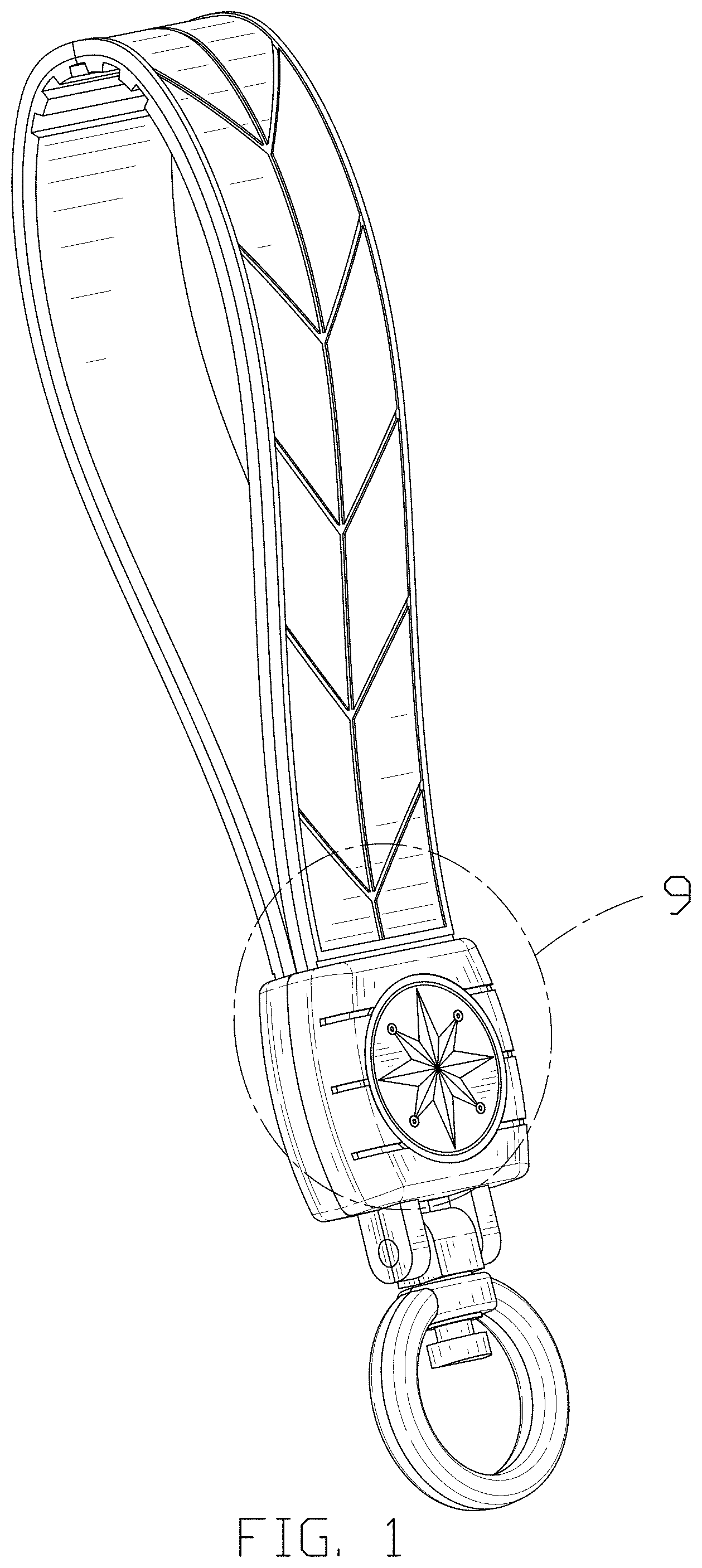 Patent USD1001487 — Key chain — Figure 1