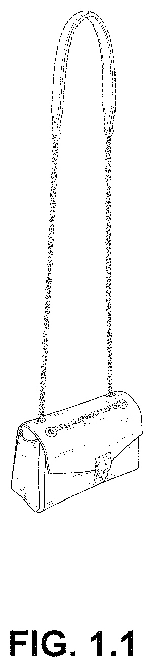 Patent USD1001490 Figure 1 – Bag