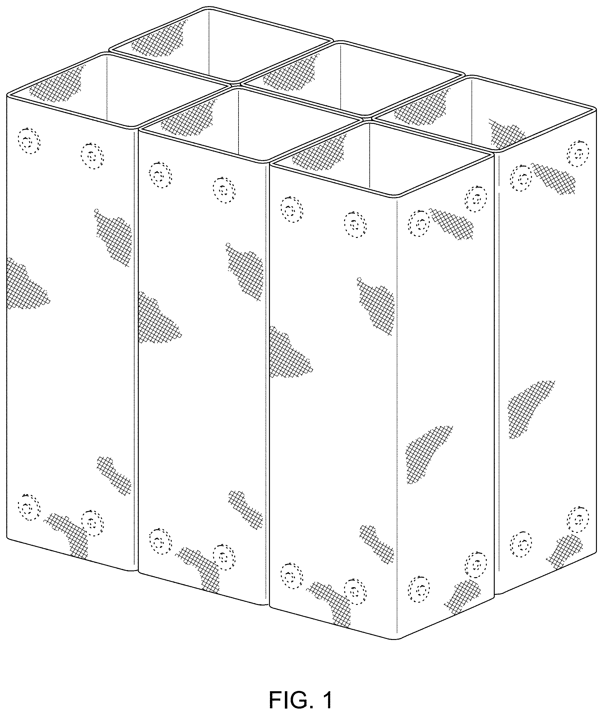 Patent USD1001505 — Configurable organizer system for handbag — Figure 1