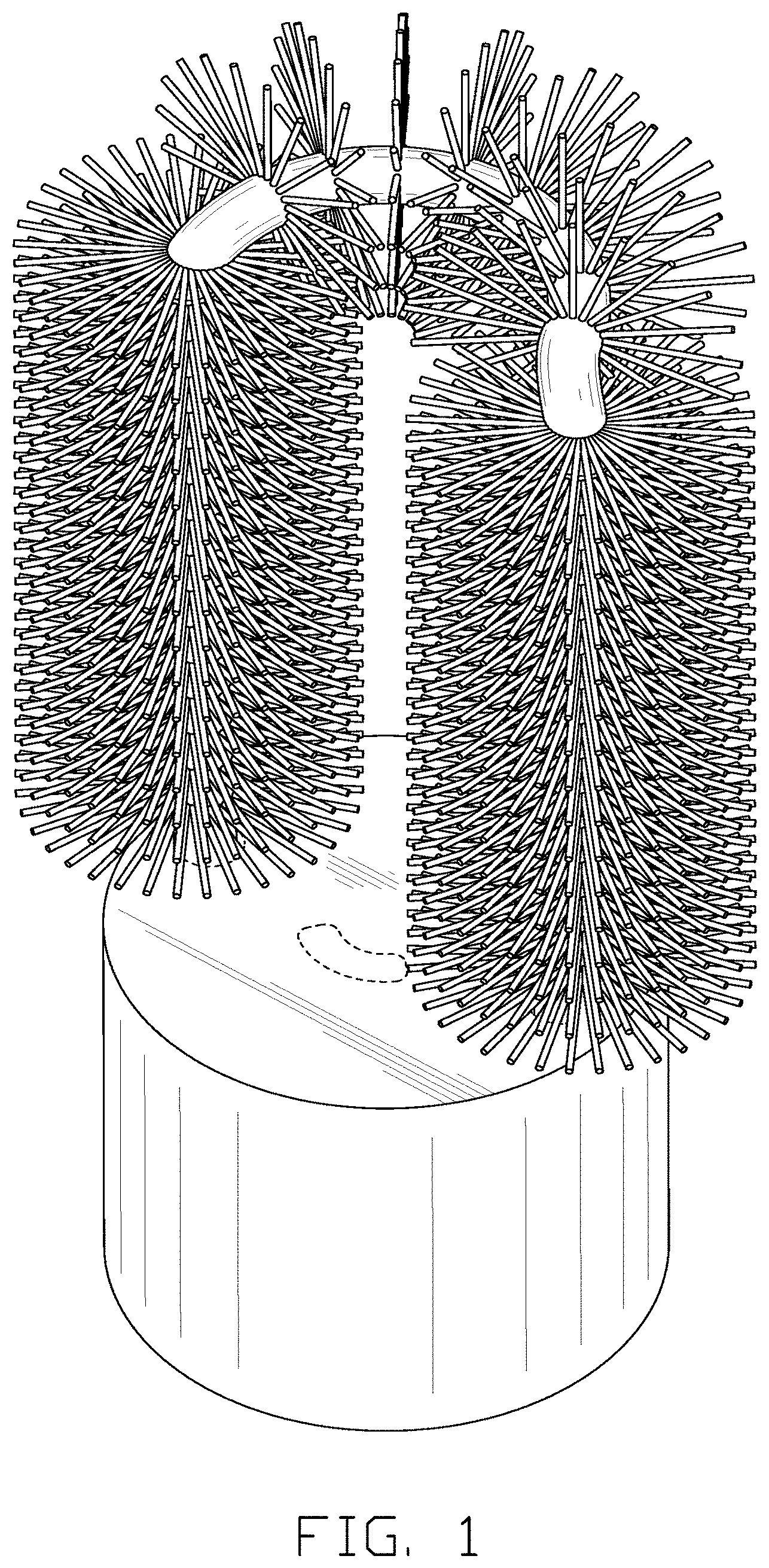 Patent USD1001510 Figure 1 – Brush head